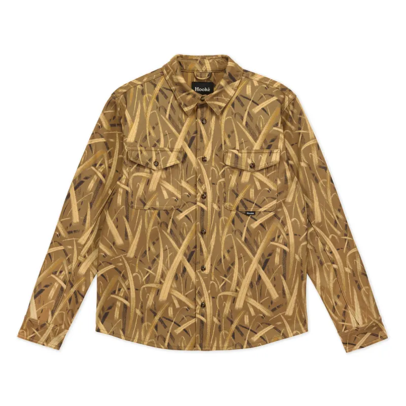 M's Waterfowl Camo Flannel Shirt made by Hooke