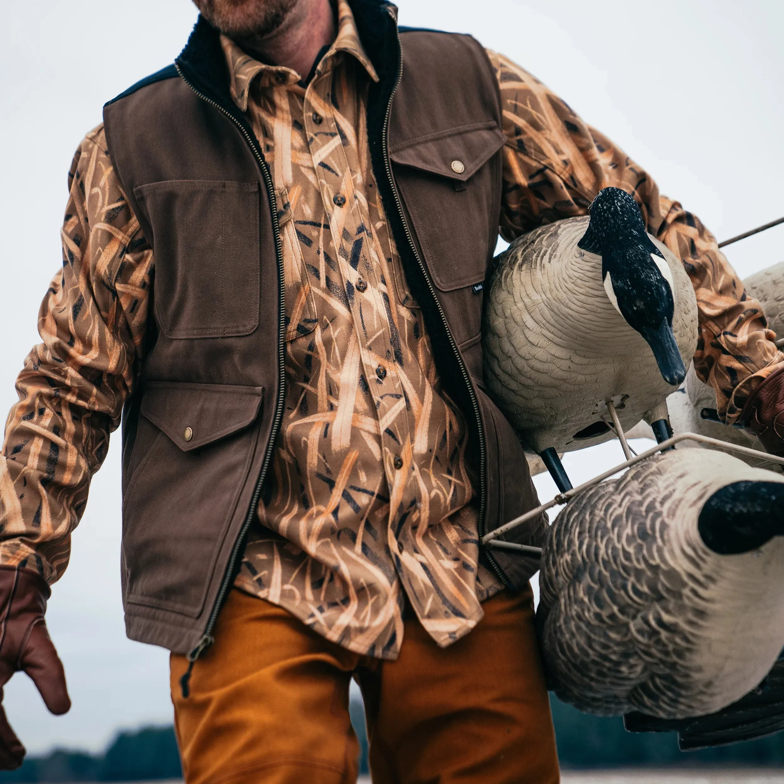 M's Waterfowl Camo Flannel Shirt sold by Hooke product image thumbnail 2