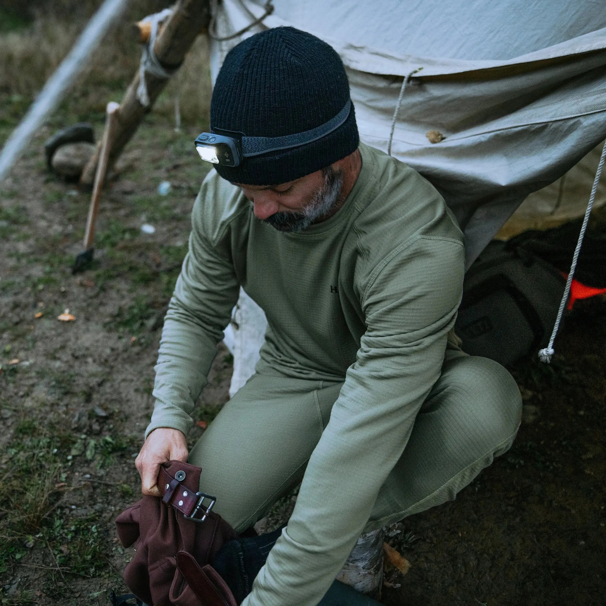 M's Grid Base Layer Crewneck sold by Hooke product image thumbnail 4