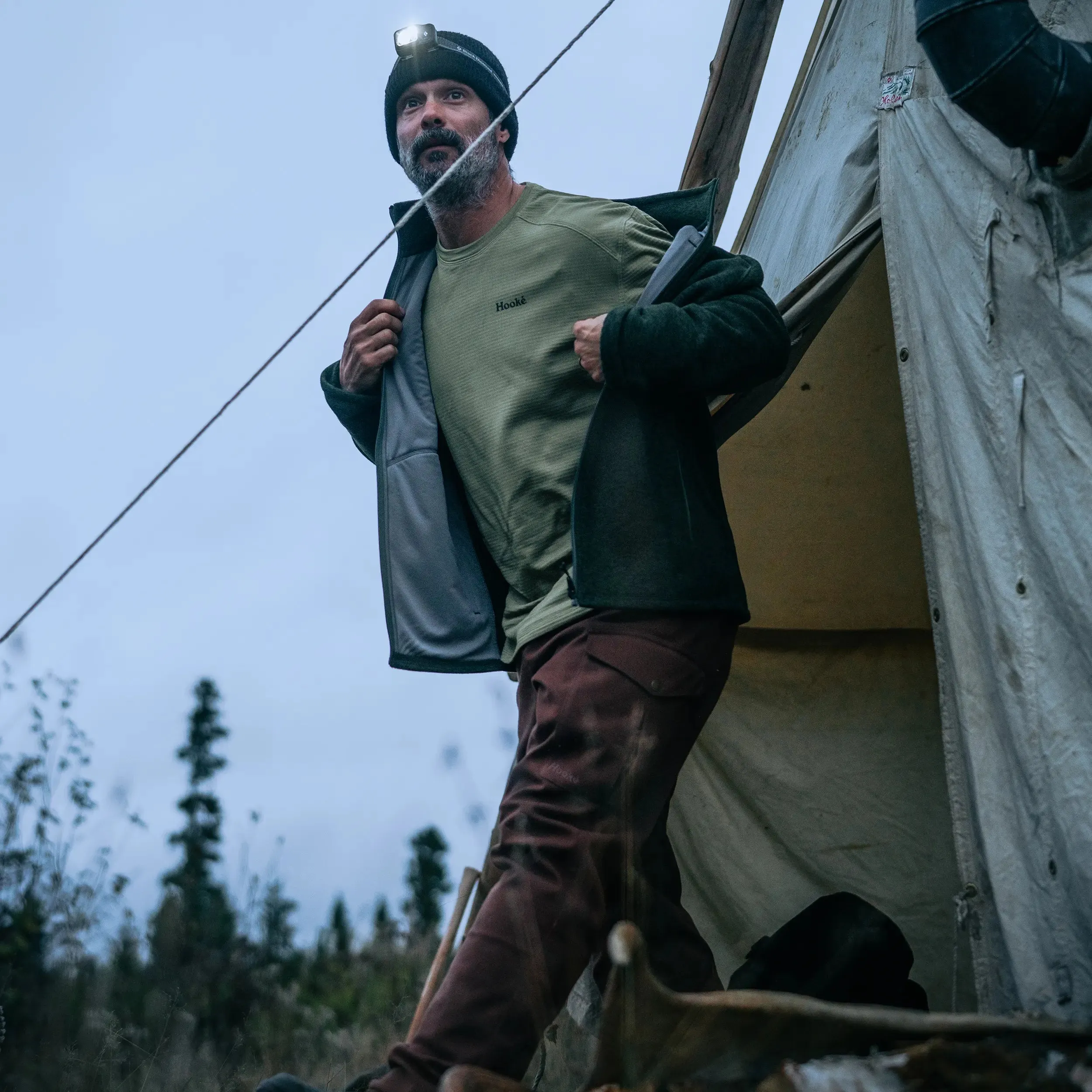 M's Grid Base Layer Crewneck sold by Hooke product image thumbnail 2