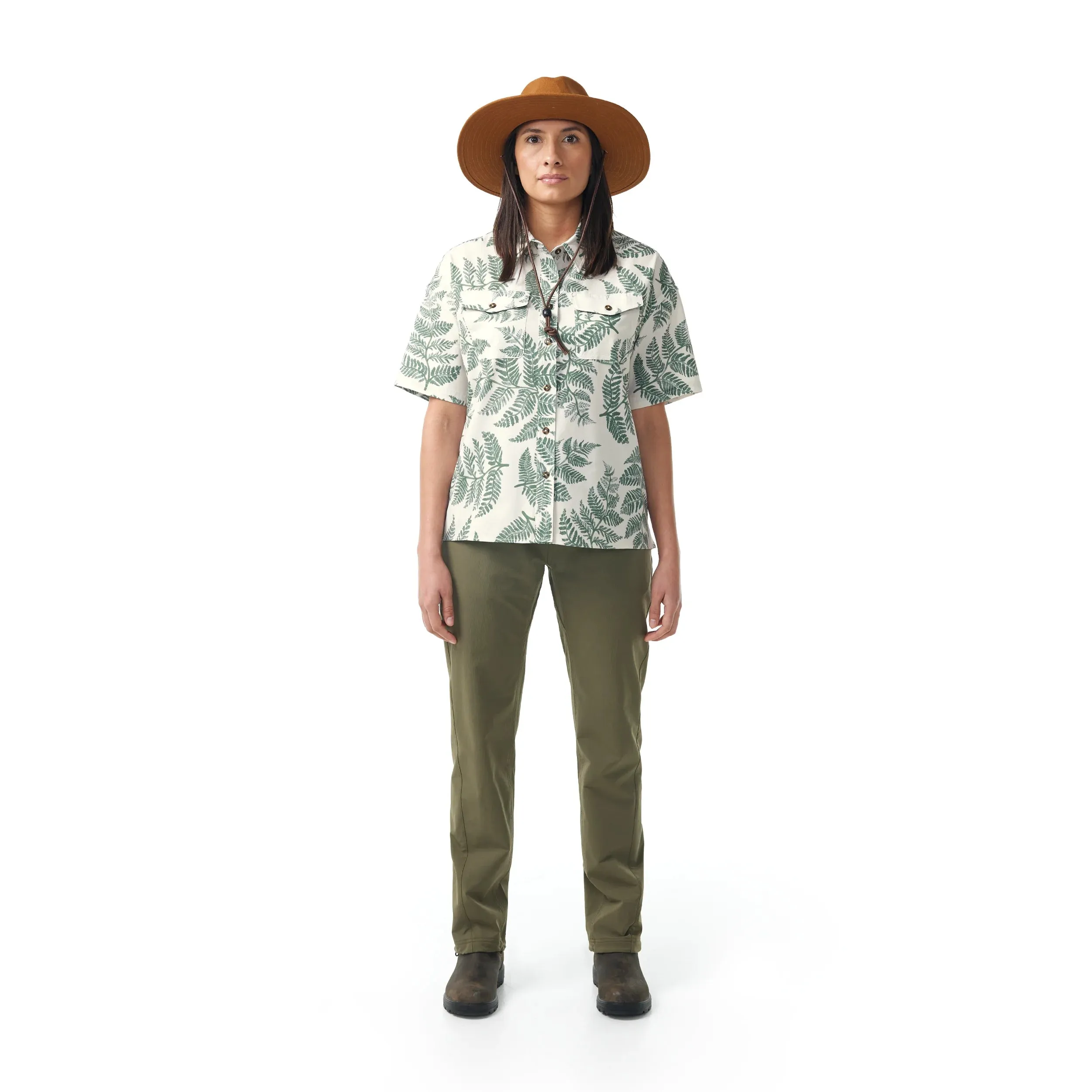 W's Foliage Oversized Short Sleeve Shirt sold by Hooke product image thumbnail 4