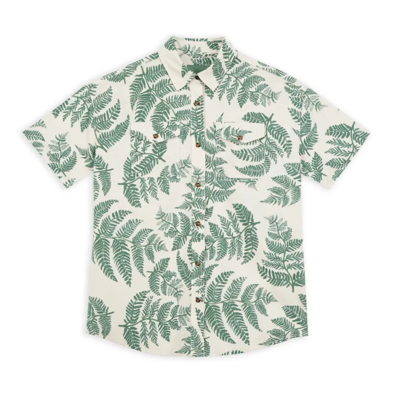 W's Foliage Oversized Short Sleeve Shirt made by Hooke