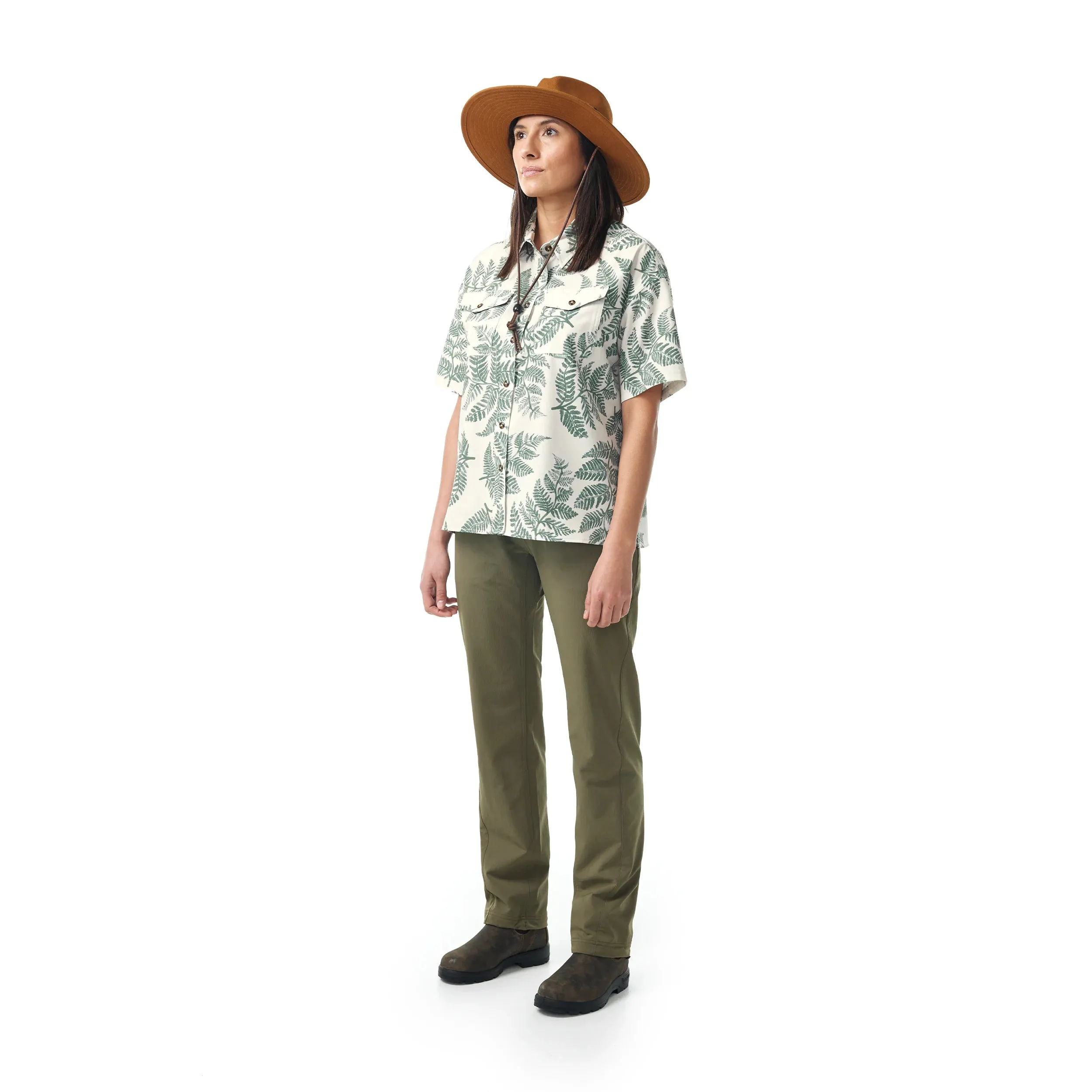 W's Foliage Oversized Short Sleeve Shirt sold by Hooke product image thumbnail 3