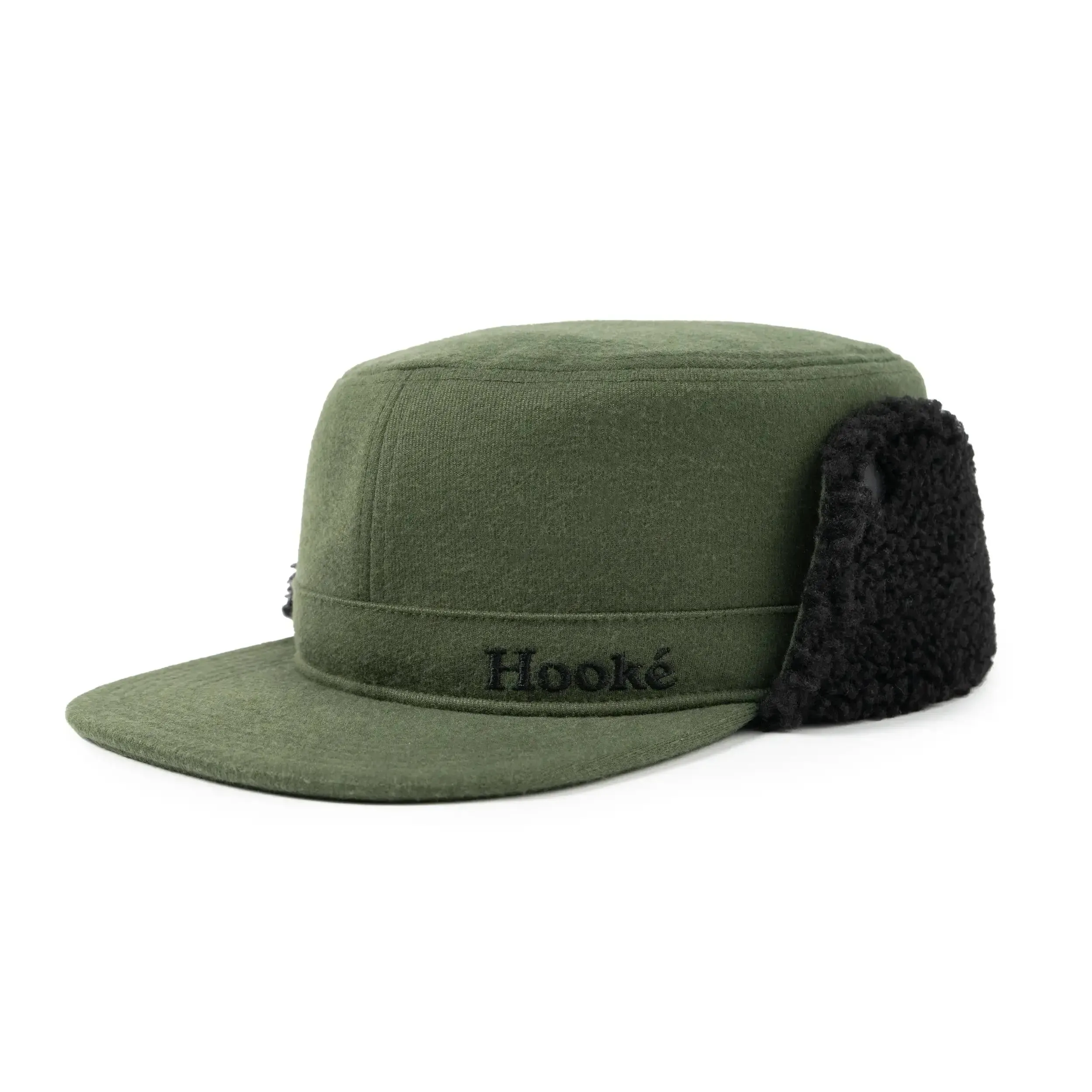 Sherpa Flat Top Earflap Cap sold by Hooke