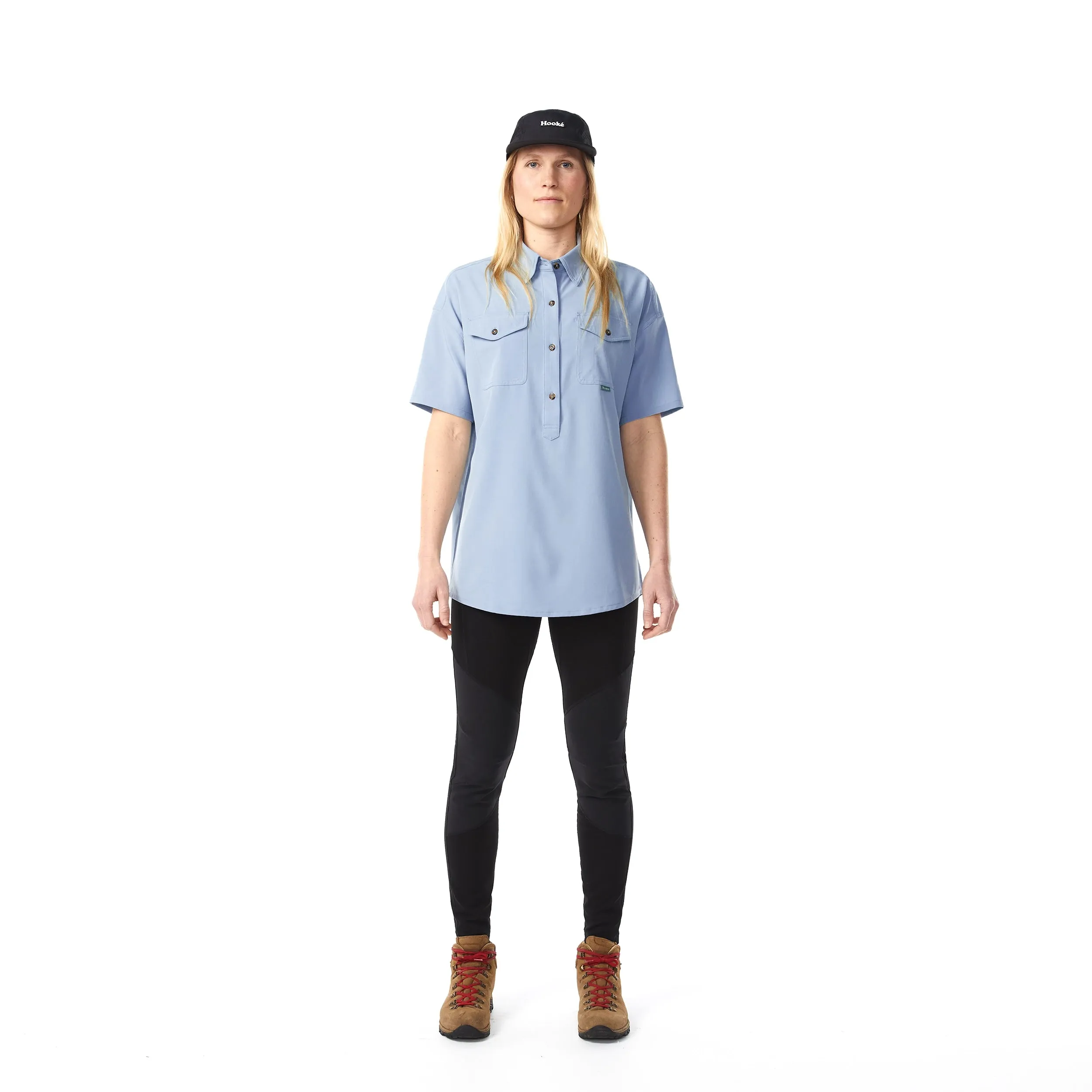 W's Oversized Half-Placket Shirt sold by Hooke product image thumbnail 4