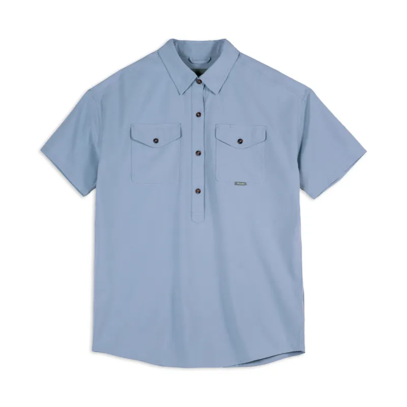 W's Oversized Half-Placket Shirt sold by Hooke