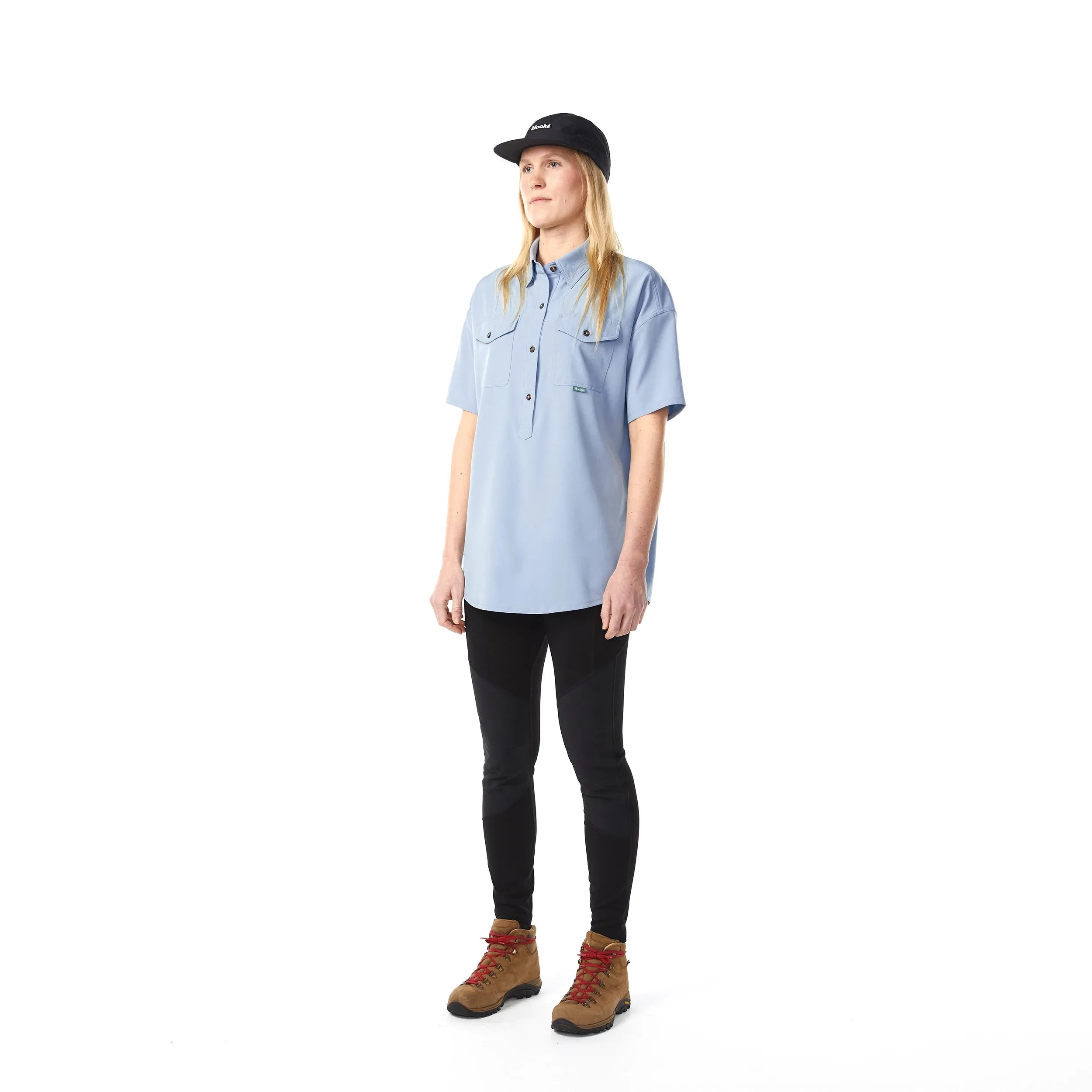 W's Oversized Half-Placket Shirt sold by Hooke product image thumbnail 3