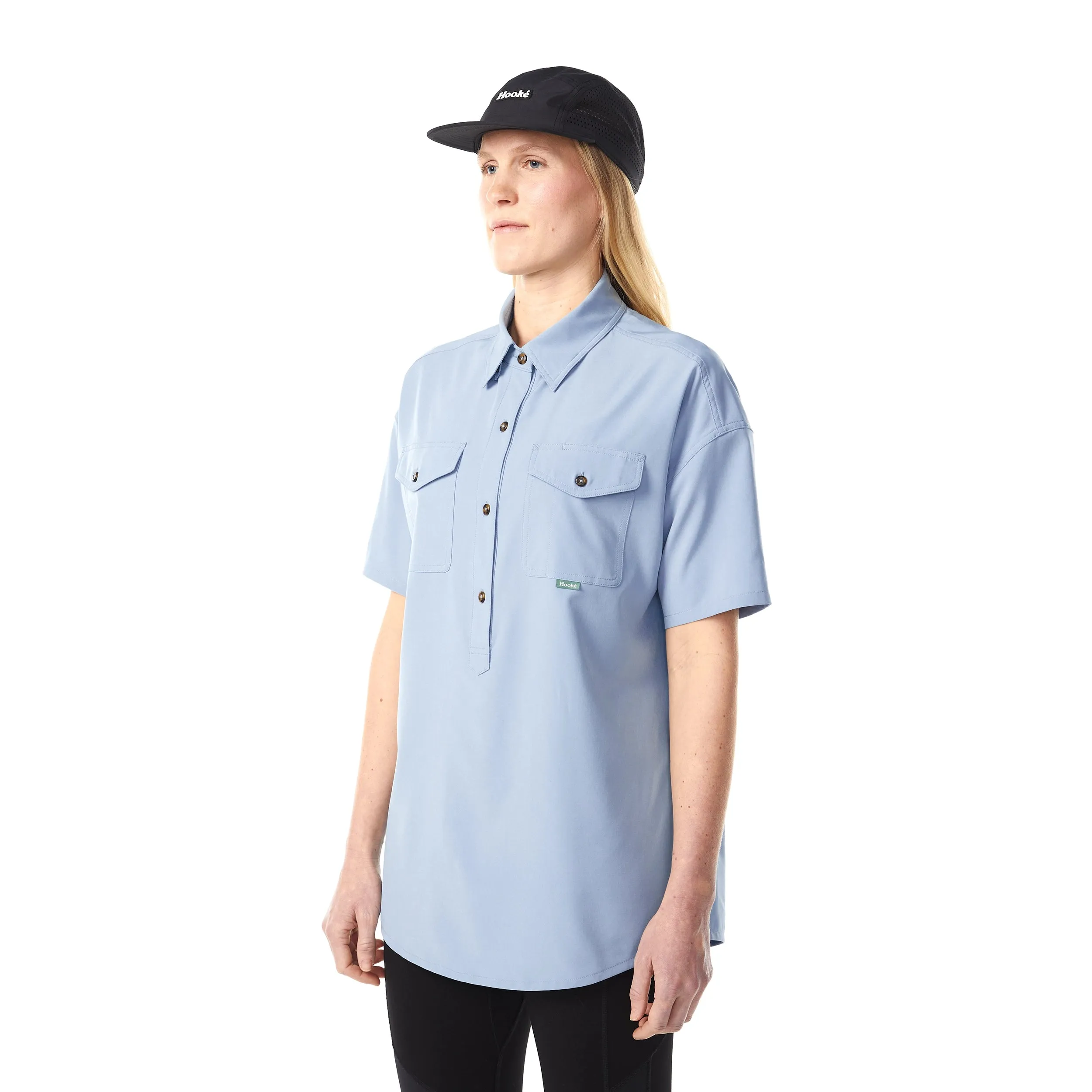 W's Oversized Half-Placket Shirt sold by Hooke product image thumbnail 2