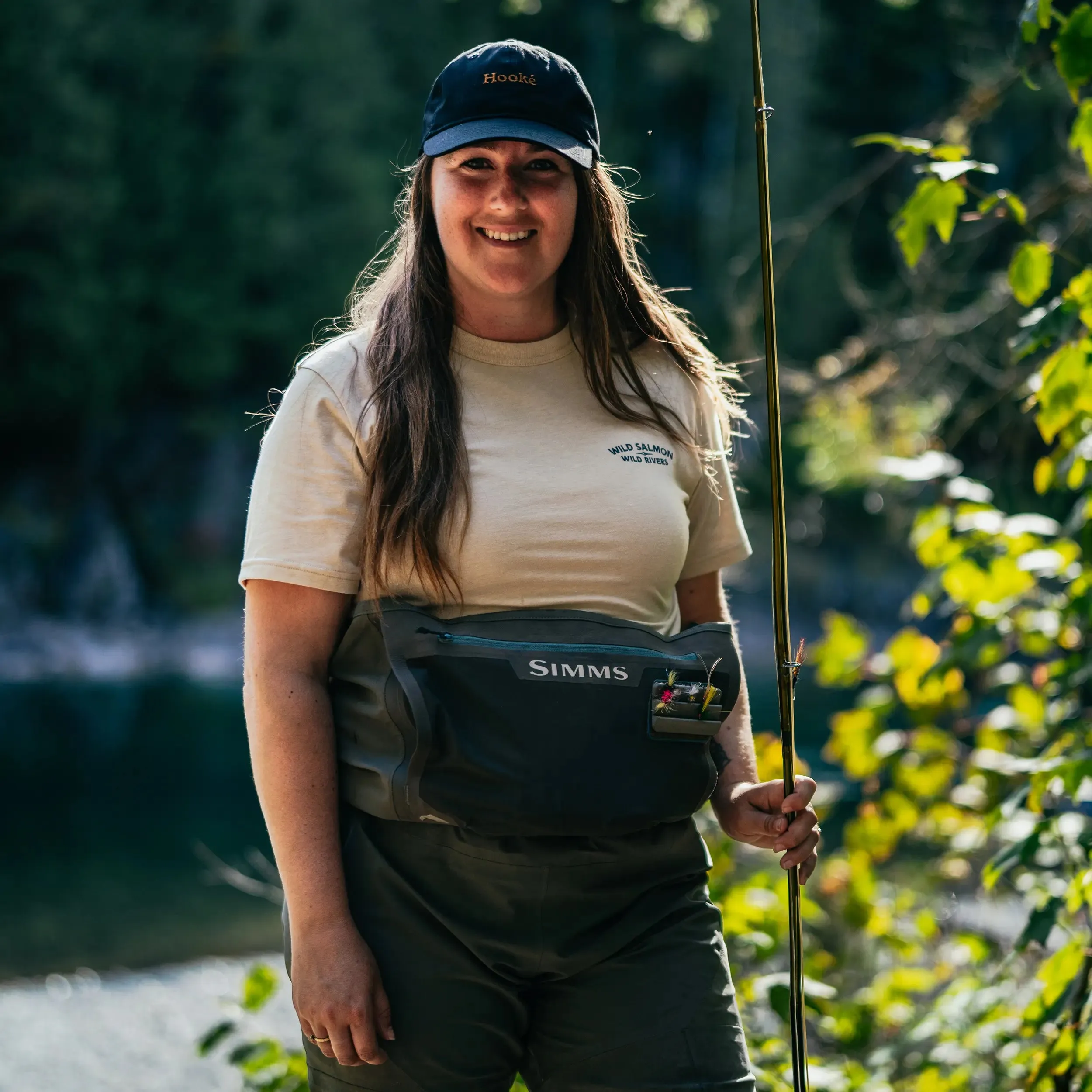 W's Wild Salmon Wild Rivers T-shirt sold by Hooke product image thumbnail 4