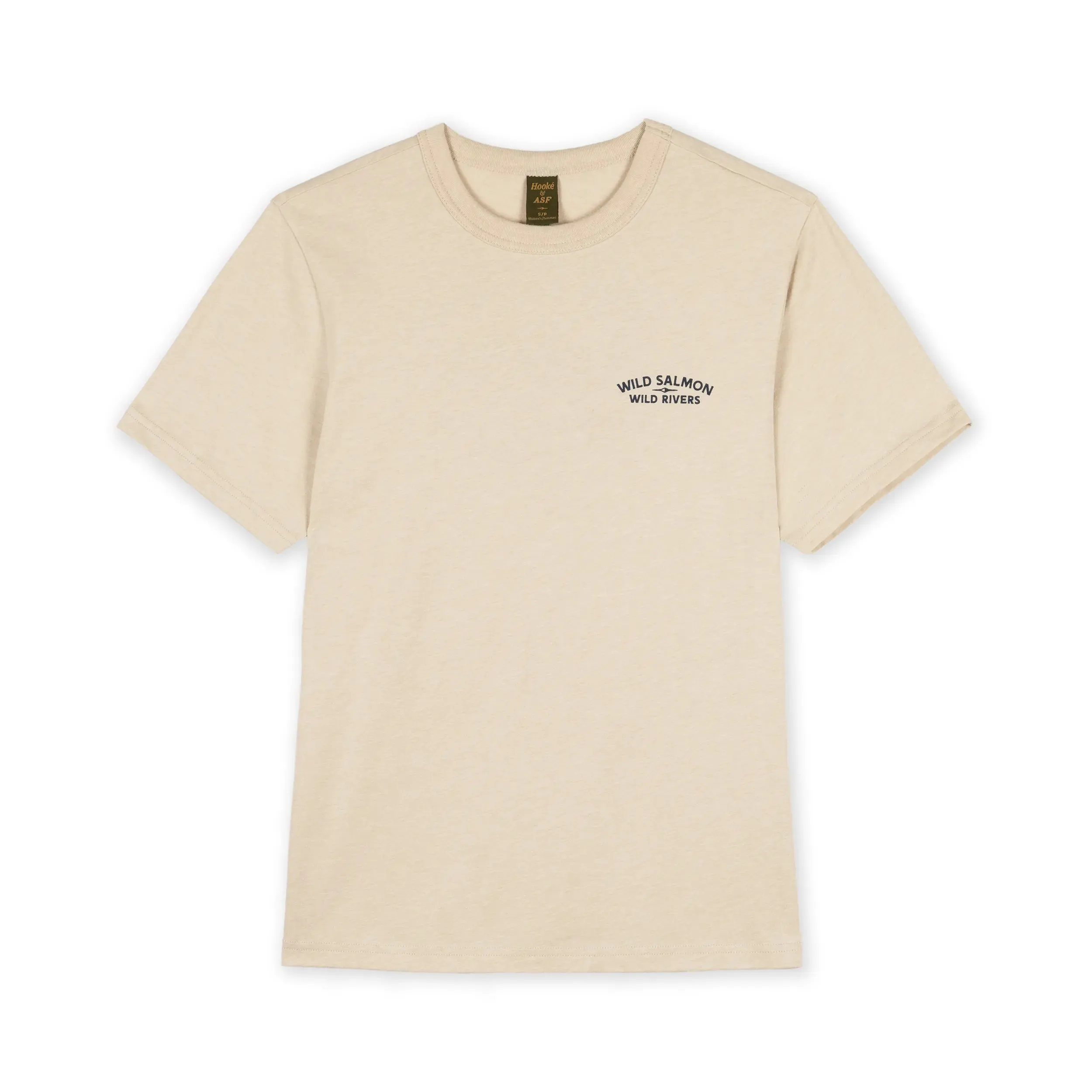 W's Wild Salmon Wild Rivers T-shirt sold by Hooke