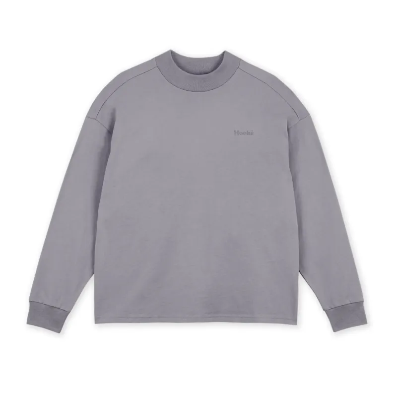 W's Mock Neck Oversized Long Sleeve Tee sold by Hooke