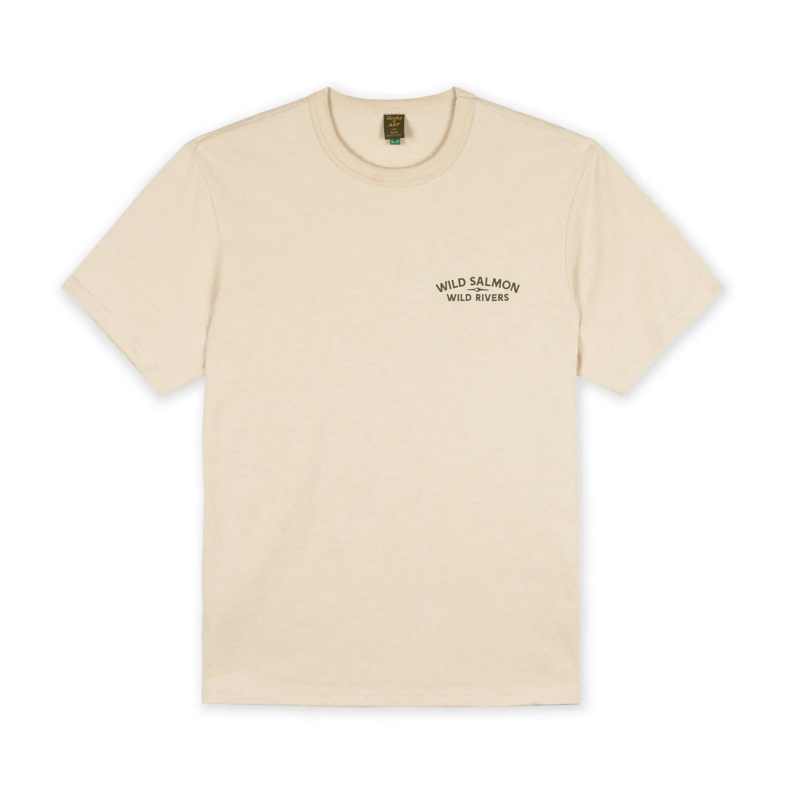 M's Wild Salmon Wild Rivers T-shirt sold by Hooke