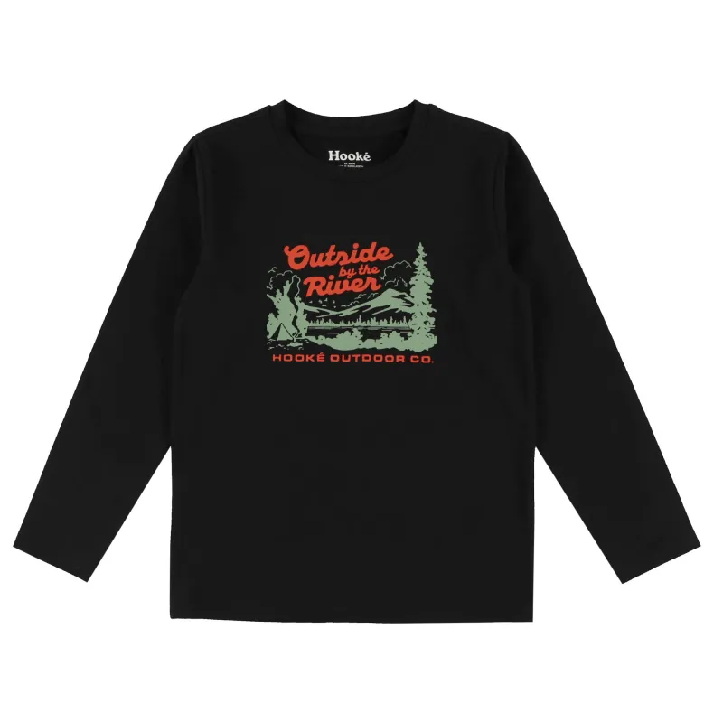 K's Outside by the River Long Sleeve Tee sold by Hooke