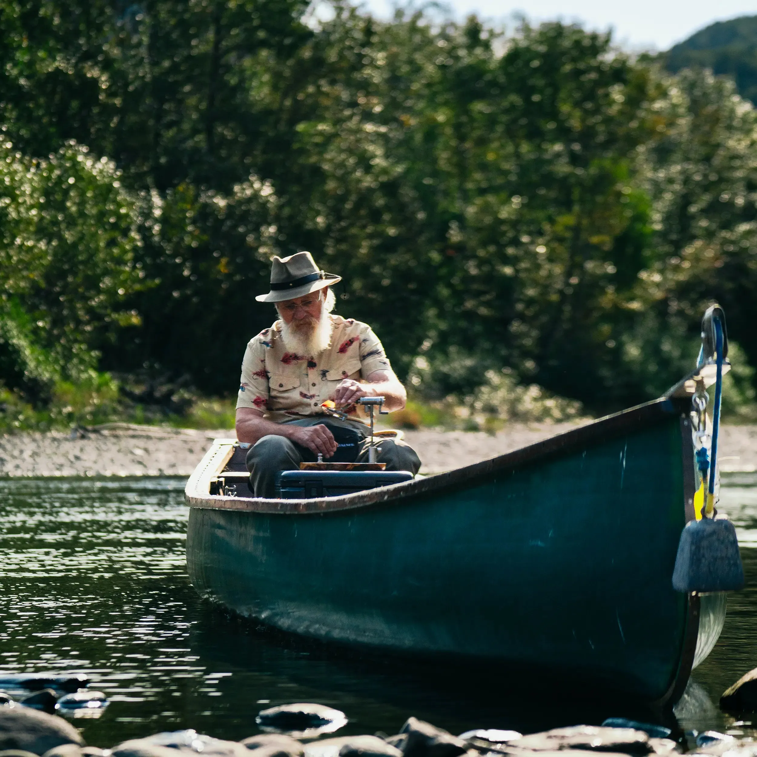 M's Atlantic Salmon Flies Short Sleeve Shirt sold by Hooke product image thumbnail 4