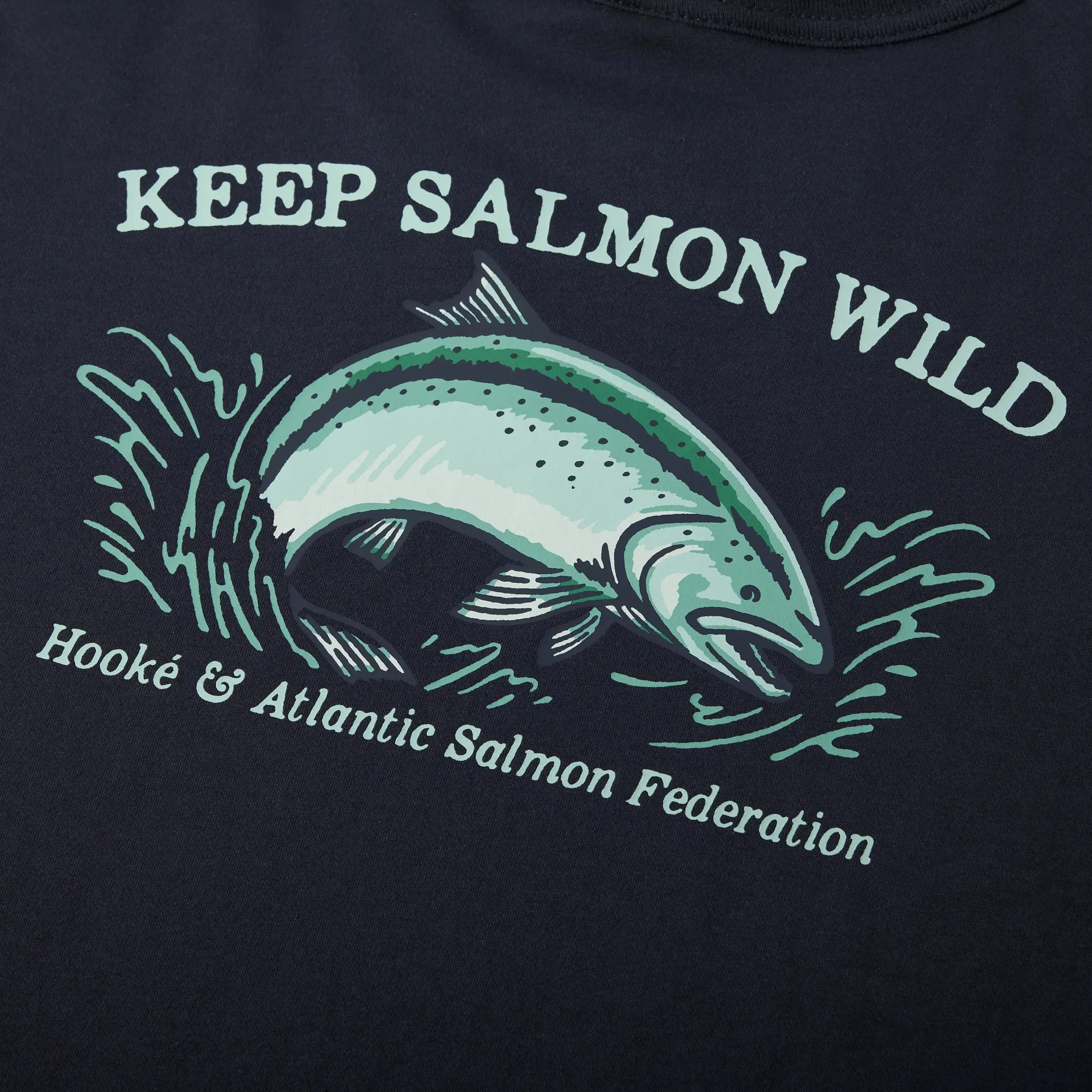 W's Keep Salmon Wild Long Sleeve Tee sold by Hooke product image thumbnail 5