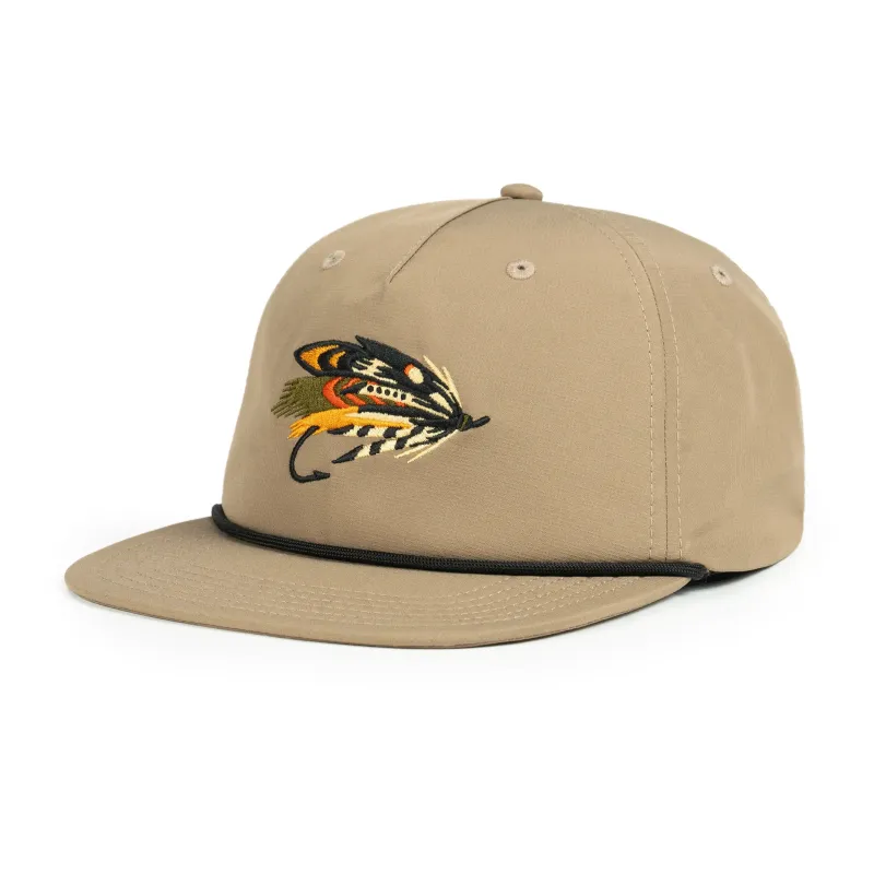 Salmon Fly Sun Cap sold by Hooke