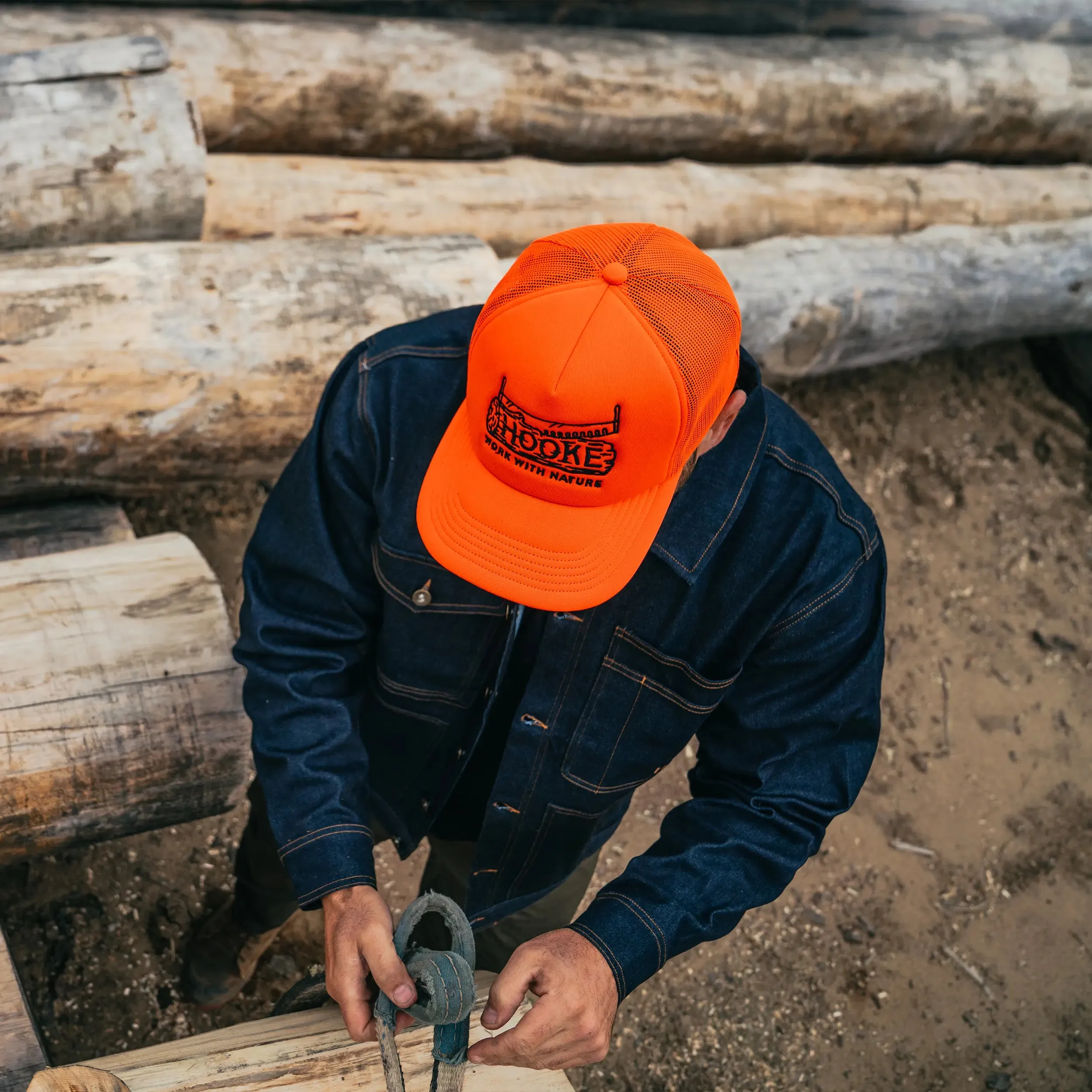 Wood Log Foam Trucker Hat sold by Hooke product image thumbnail 2
