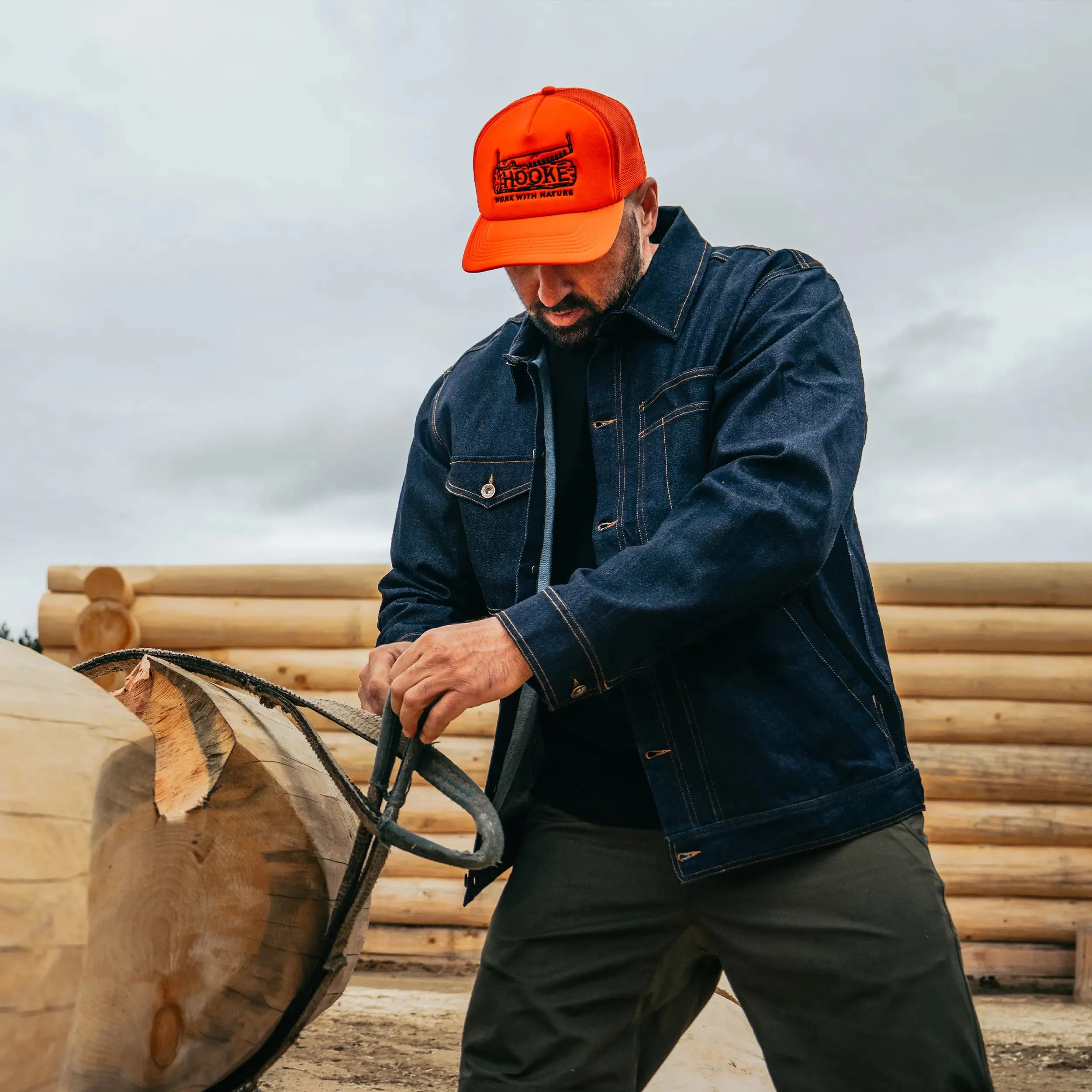 Wood Log Foam Trucker Hat sold by Hooke product image thumbnail 5