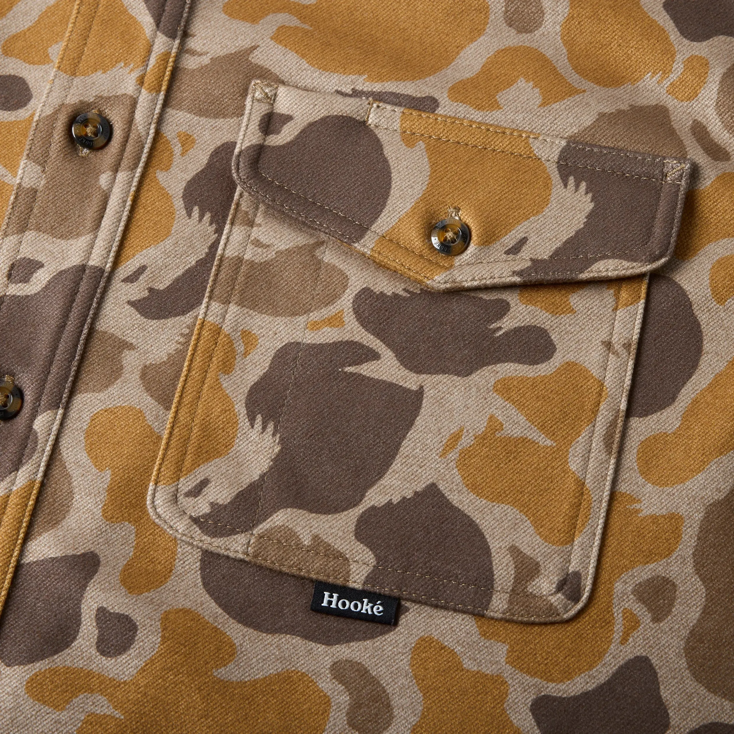 M's Duck Camo Flannel Shirt sold by Hooke product image thumbnail 4