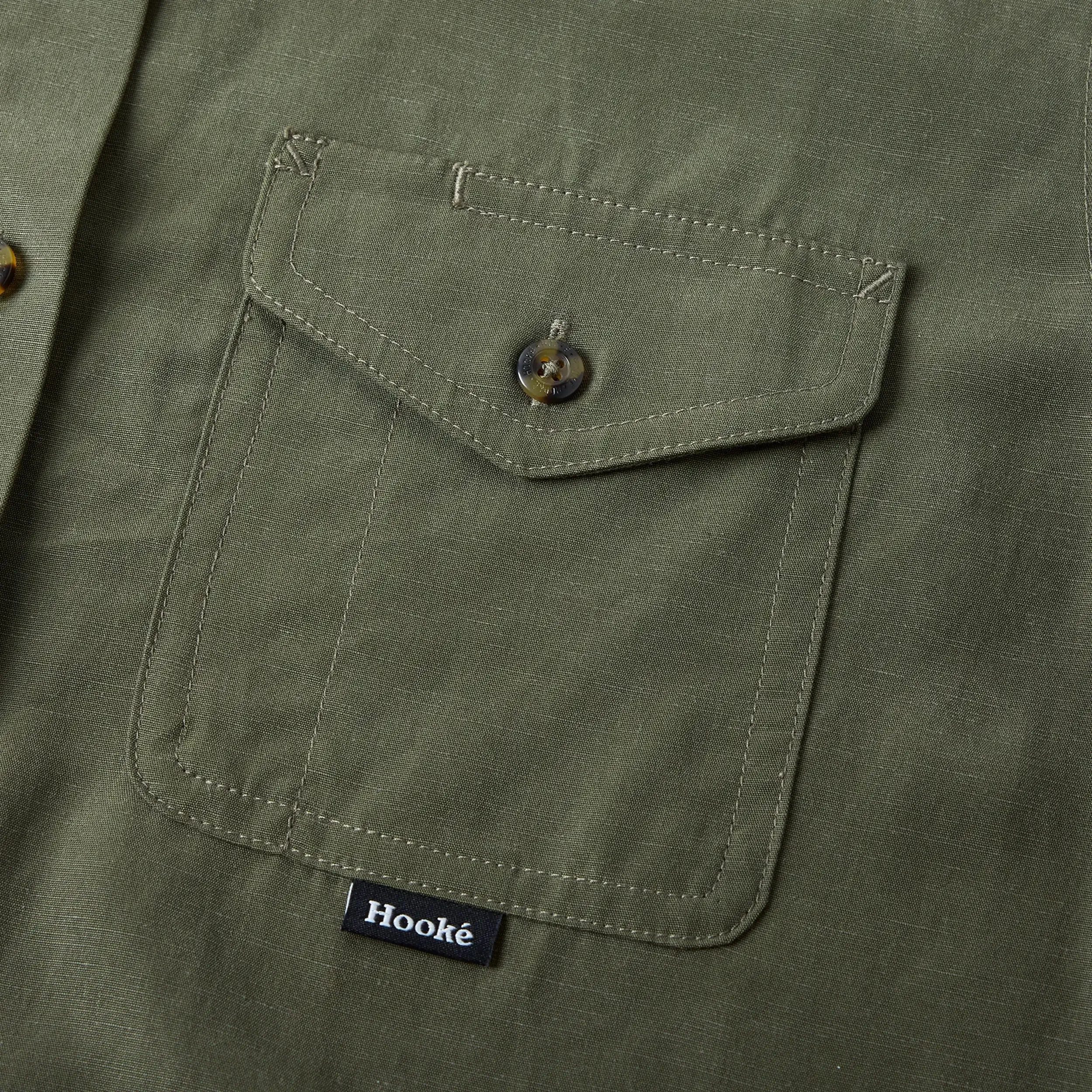 W's Tencel Linen Short Sleeve Shirt sold by Hooke product image thumbnail 4