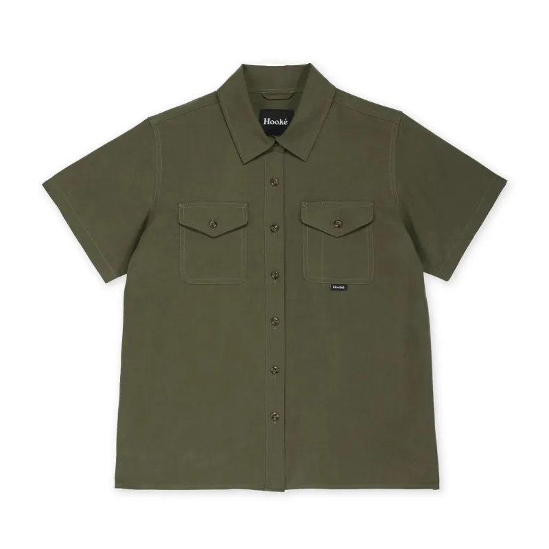 W's Tencel Linen Short Sleeve Shirt made by Hooke