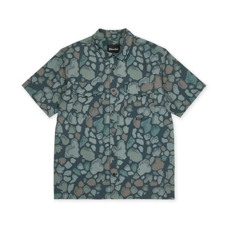 M's River Camo Short Sleeve Shirt made by Hooke