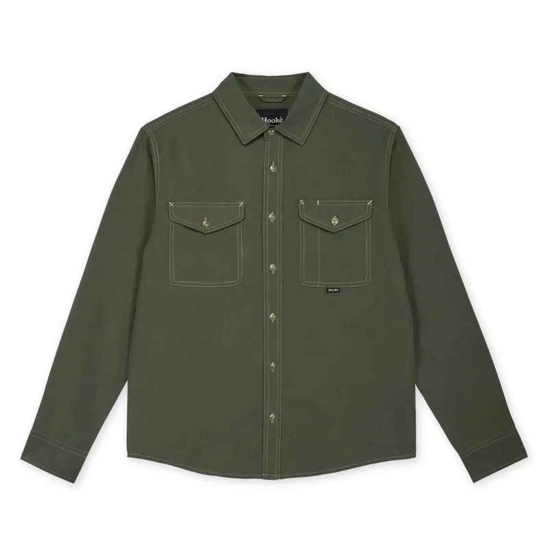 M's Tencel Linen Shirt made by Hooke