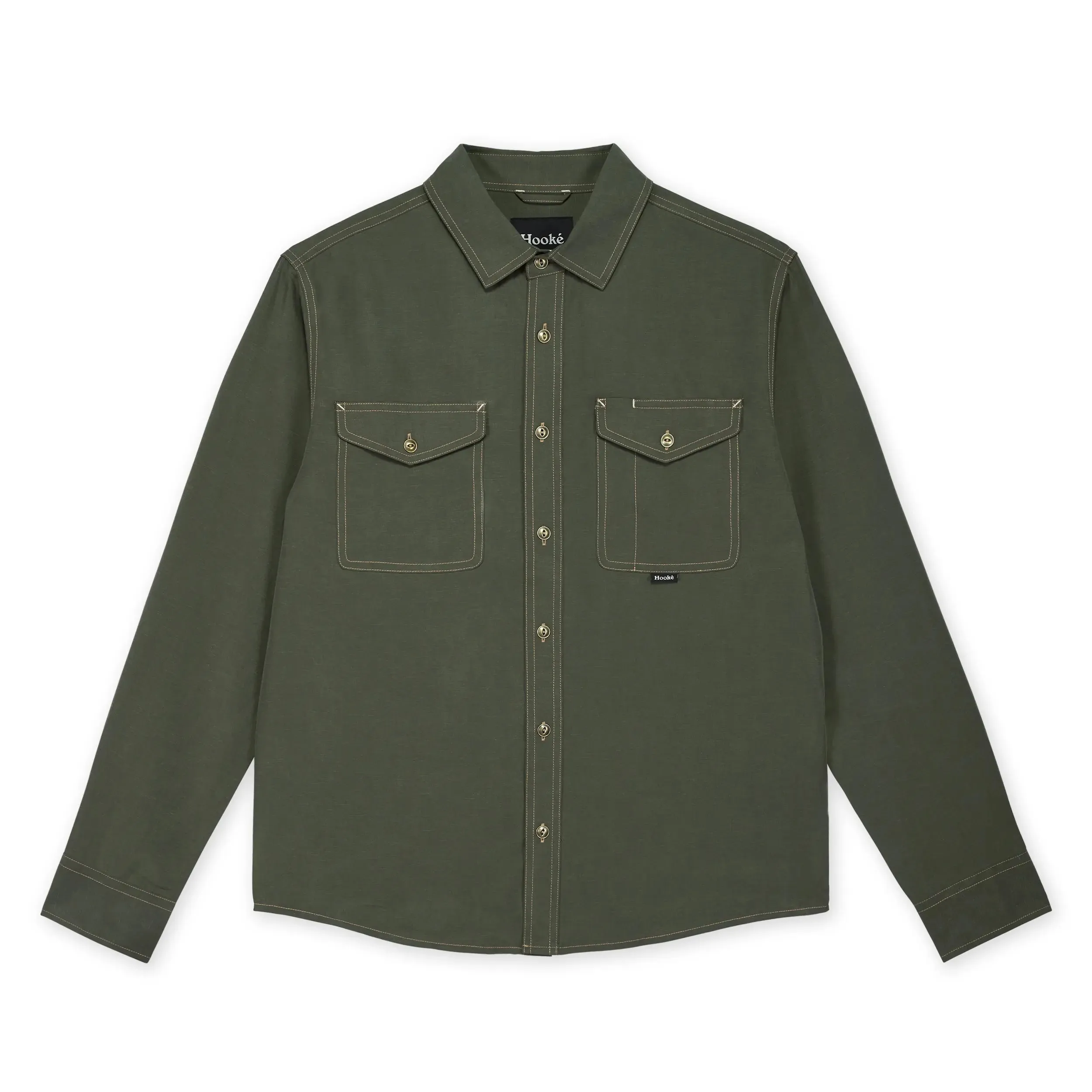 M's Tencel Linen Shirt sold by Hooke