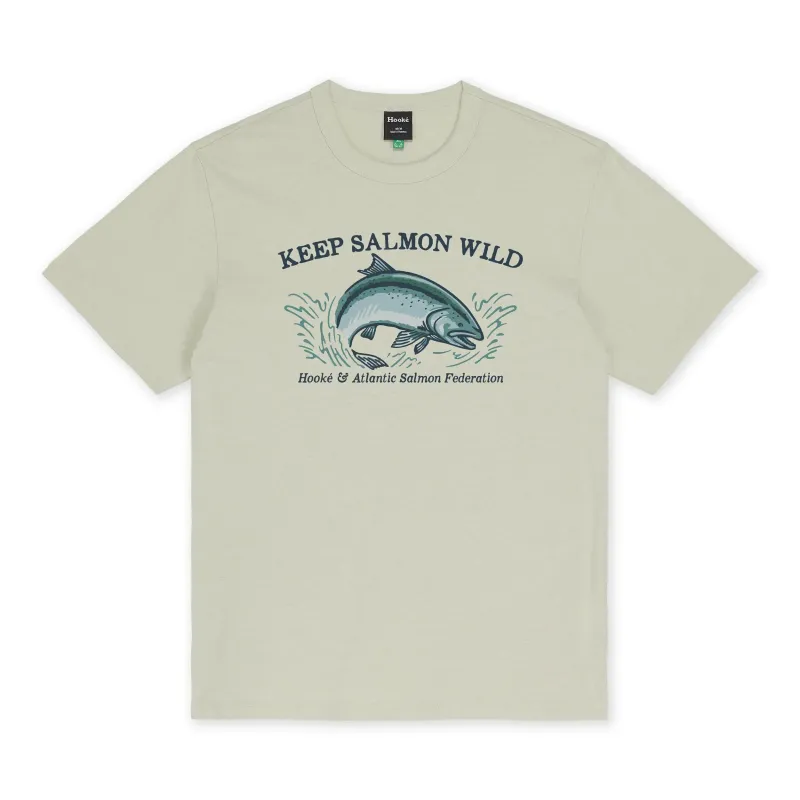 M's Keep Salmon Wild T-shirt sold by Hooke