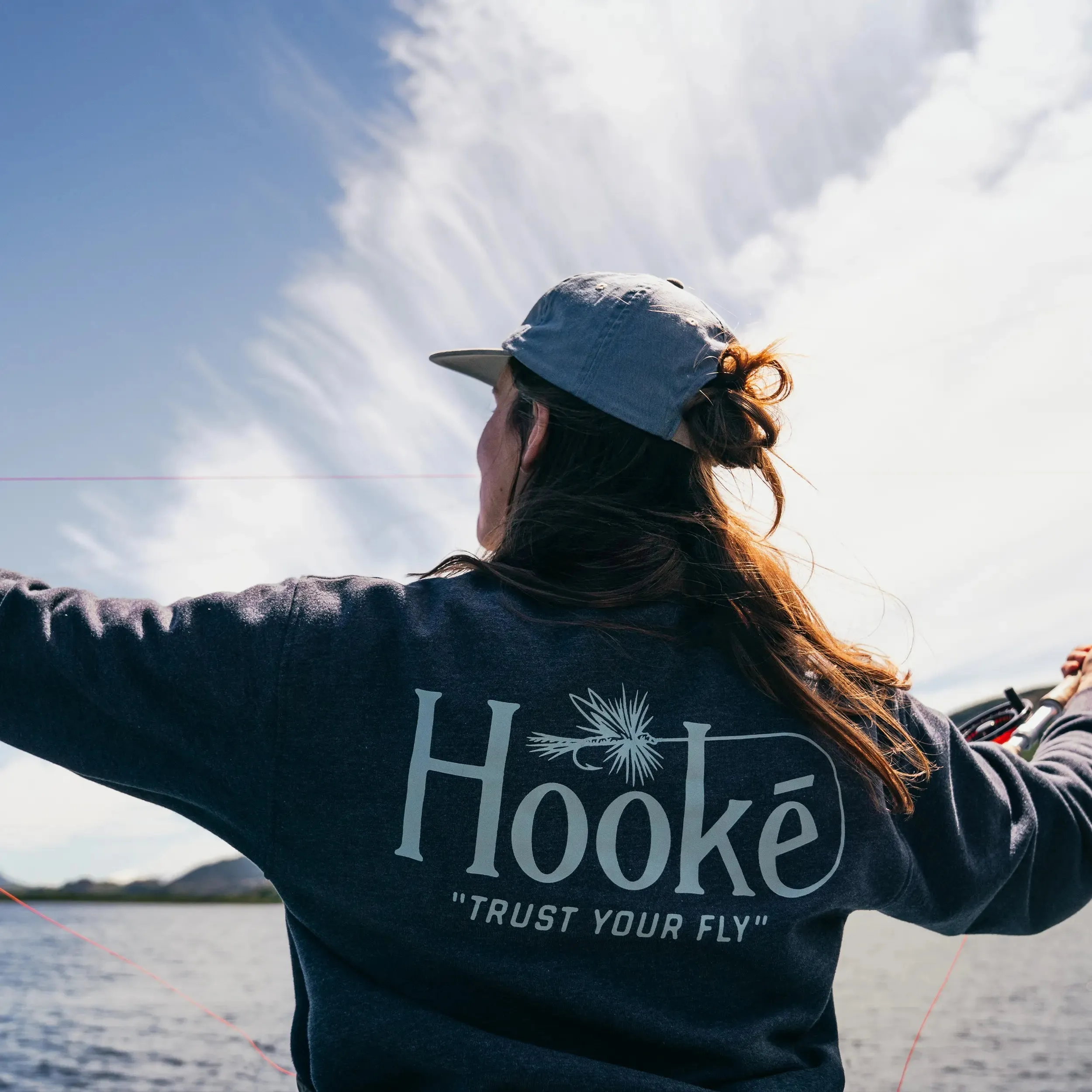 W's Trust Your Fly Crewneck sold by Hooke product image thumbnail 3
