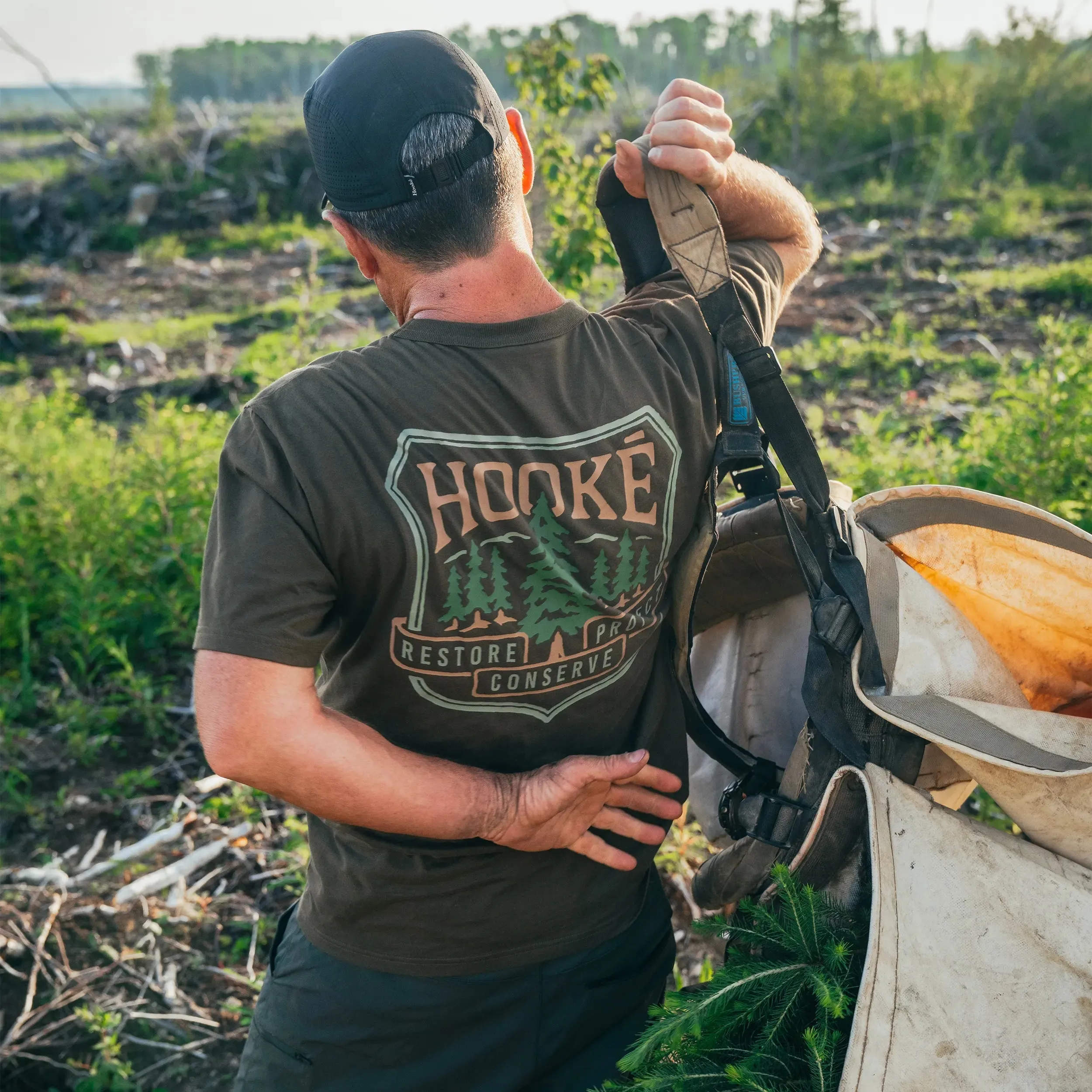 M's Pine Trees T-Shirt sold by Hooke product image thumbnail 2