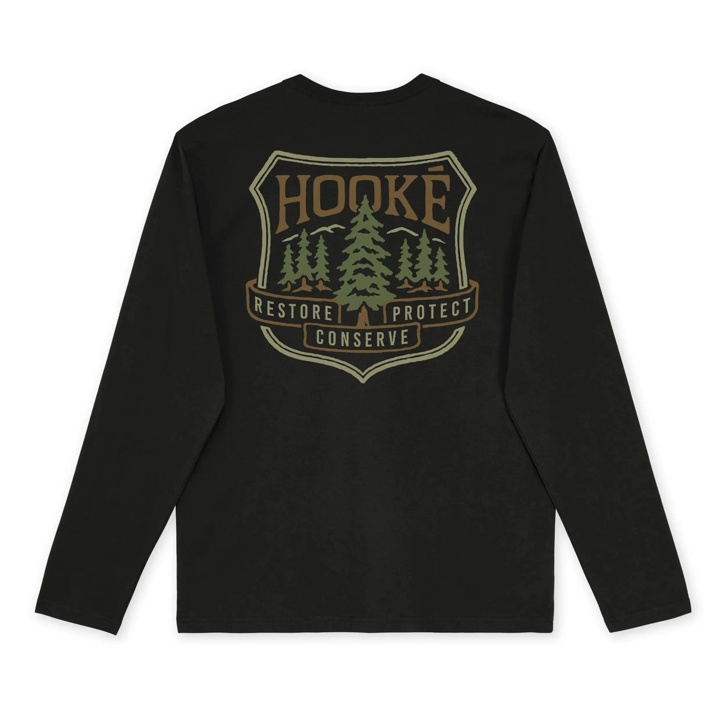 M's Pine Trees Long Sleeve Tee sold by Hooke product image thumbnail 3