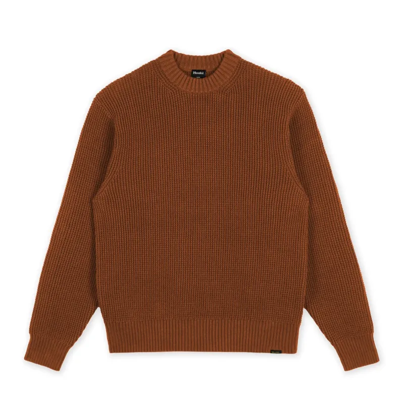 M's Waffle Knit Sweater made by Hooke