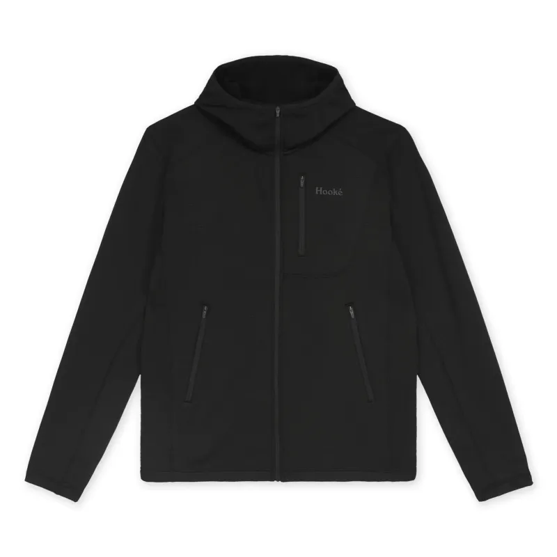 M's Grid Fleece Full-Zip Hoodie made by Hooke