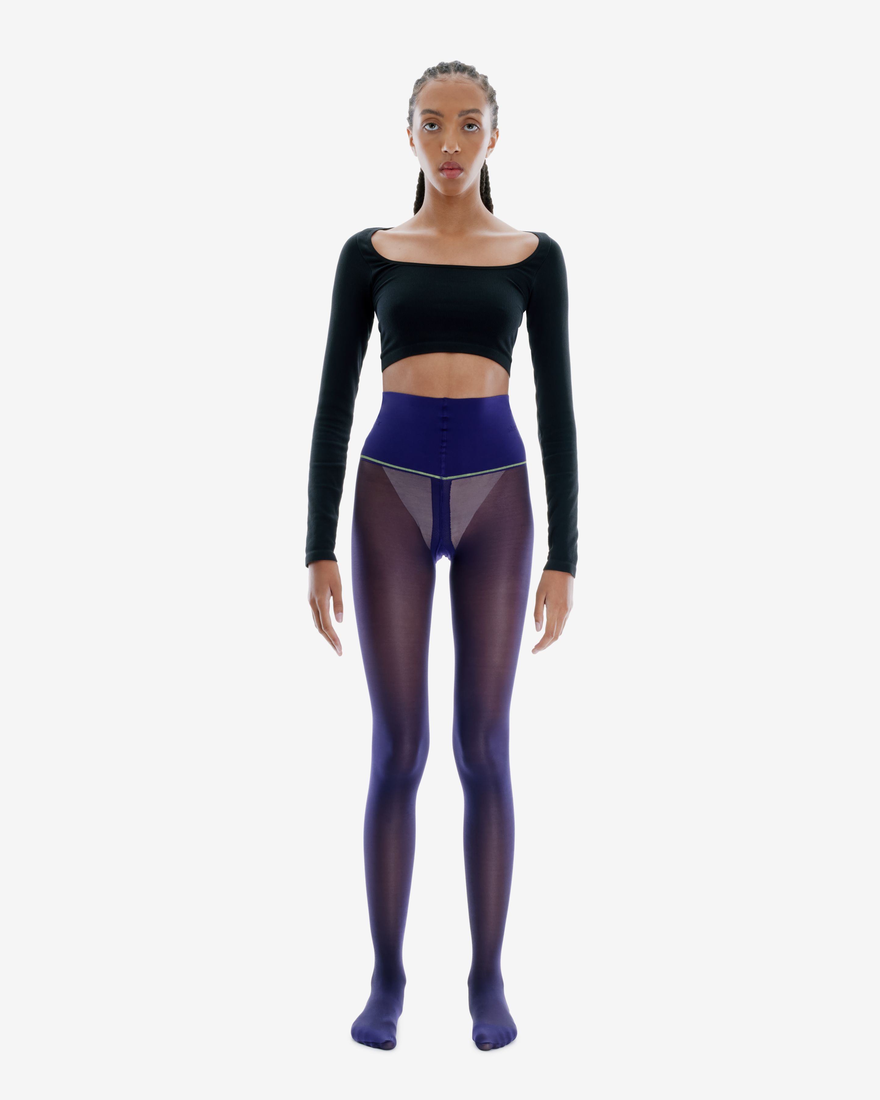 Eggplant Classic Sheer Rip-Resist Tights sold by Sheertex product image thumbnail 3