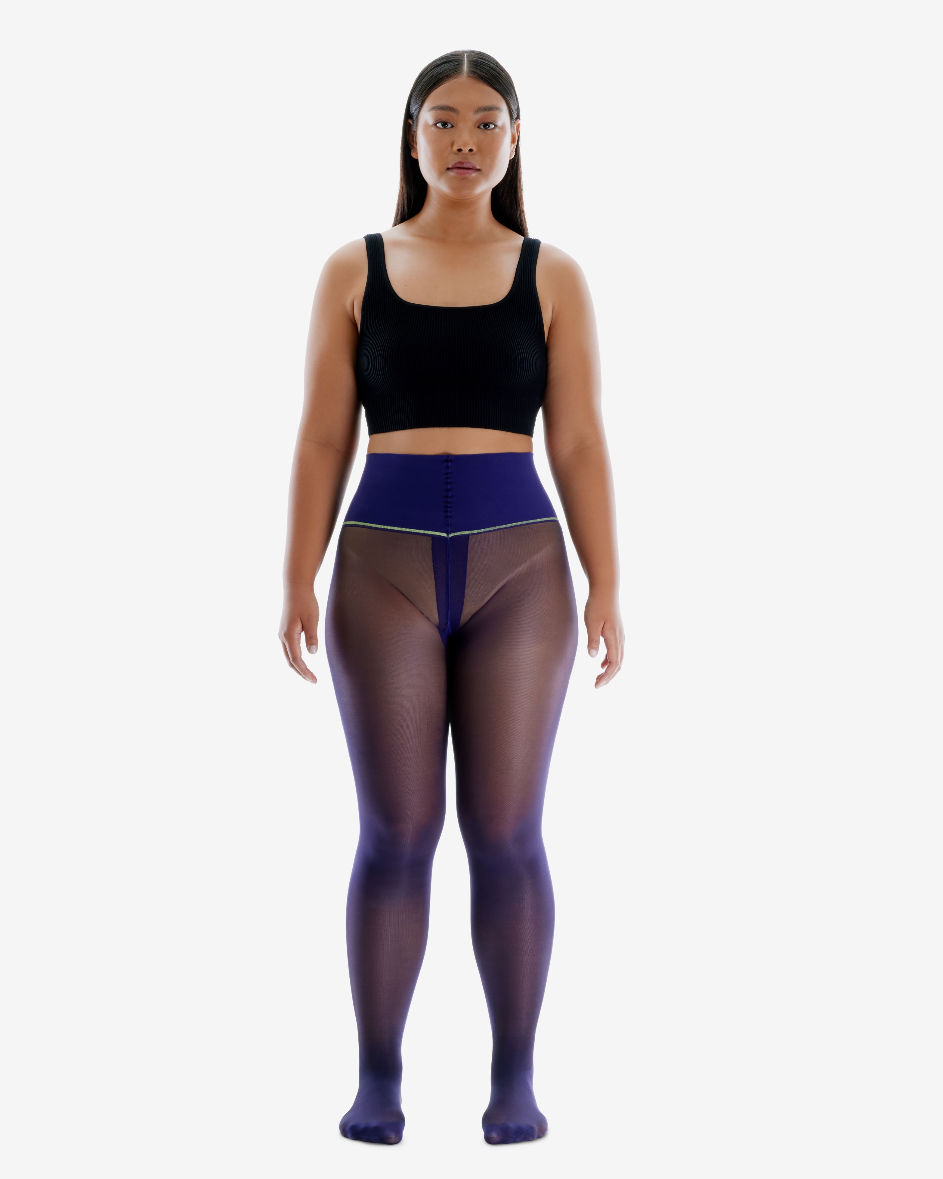 Eggplant Classic Sheer Rip-Resist Tights sold by Sheertex product image thumbnail 5