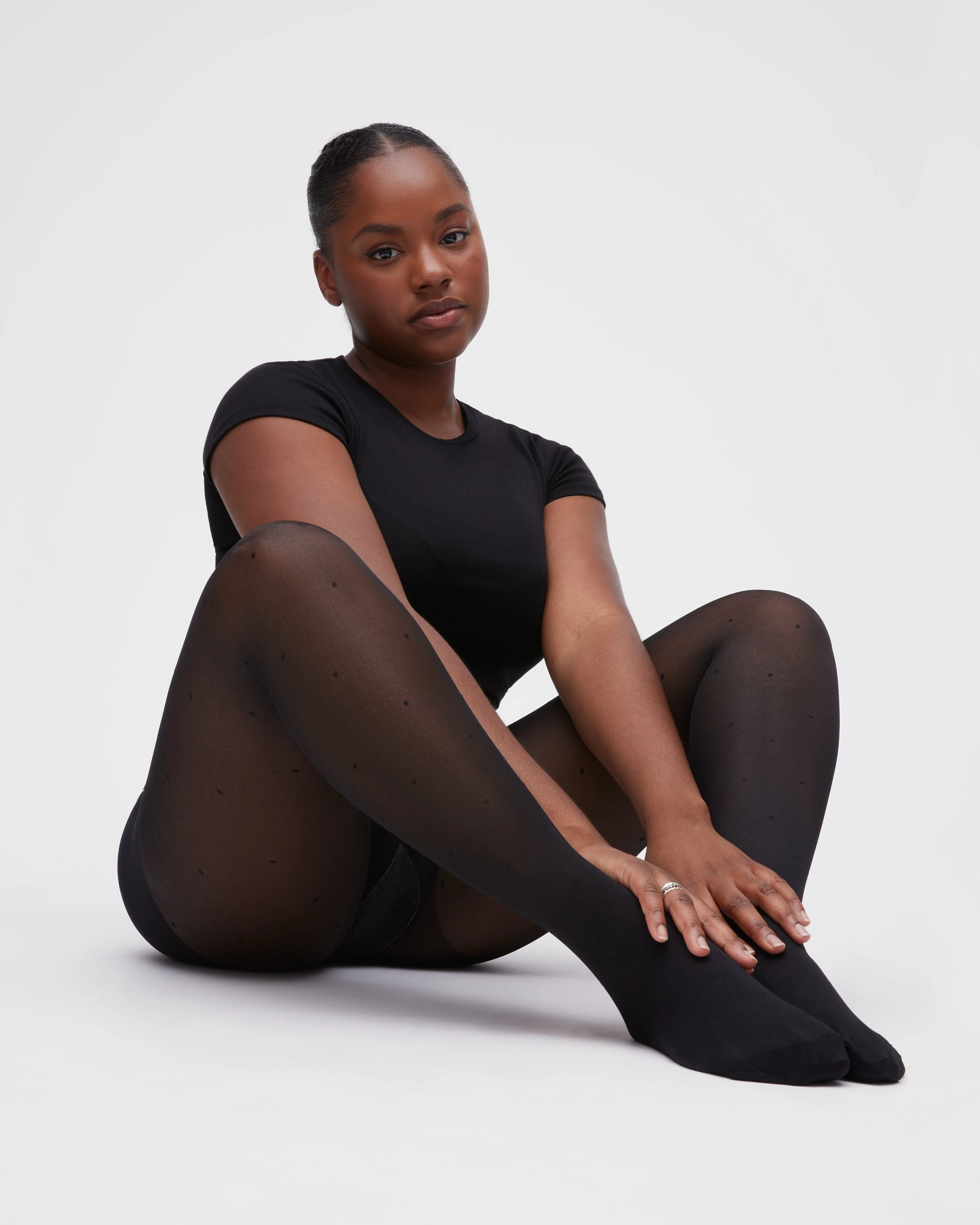 Mini Dot Control Top Super Sheer Rip-Resist Tights sold by Sheertex product image thumbnail 2