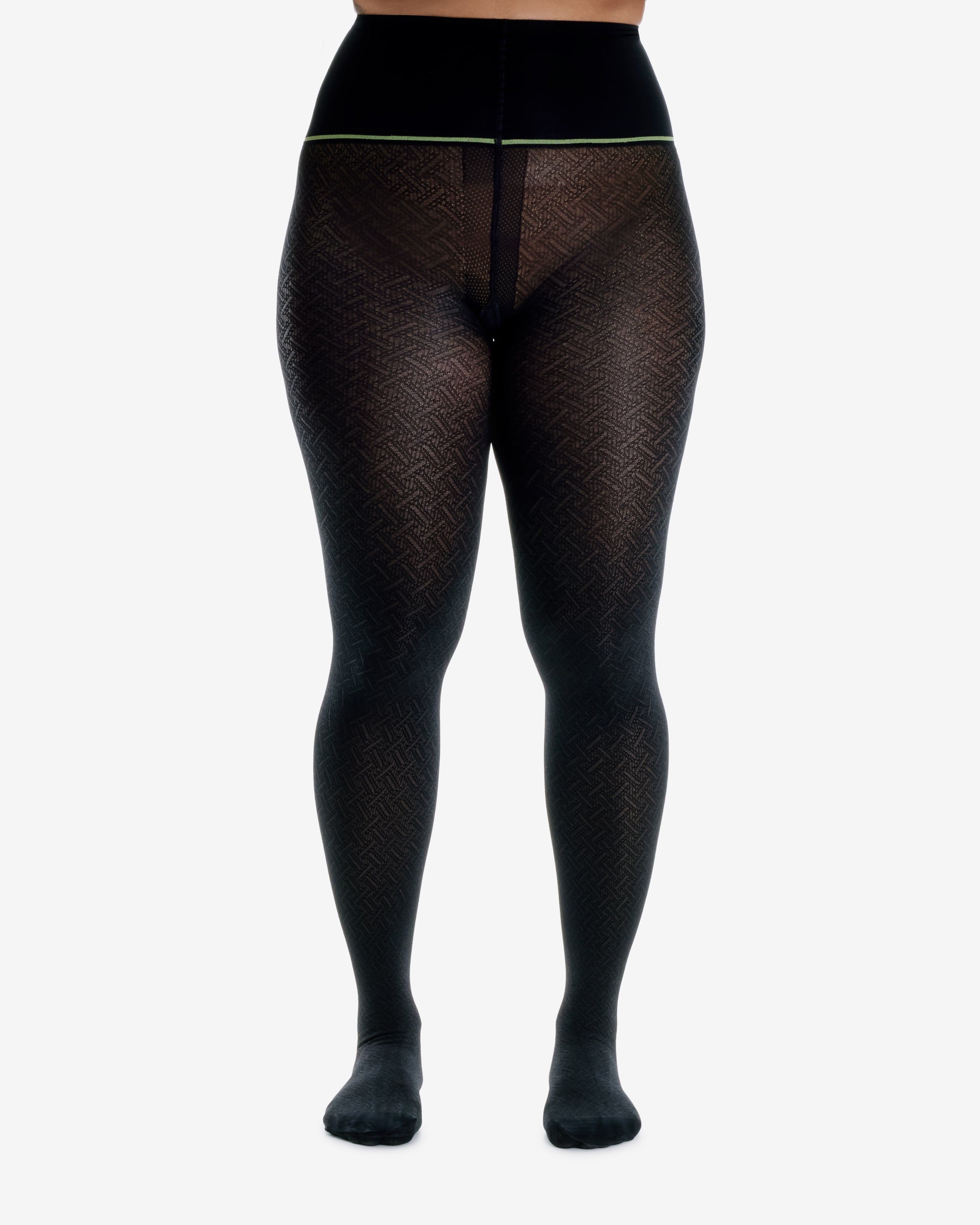 Basketweave Classic Semi-Sheer Rip-Resist Tights sold by Sheertex product image thumbnail 3