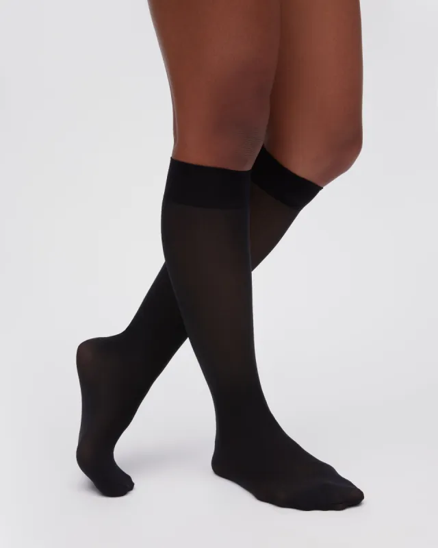 Luxe Semi-Sheer Knee High Socks sold by Sheertex