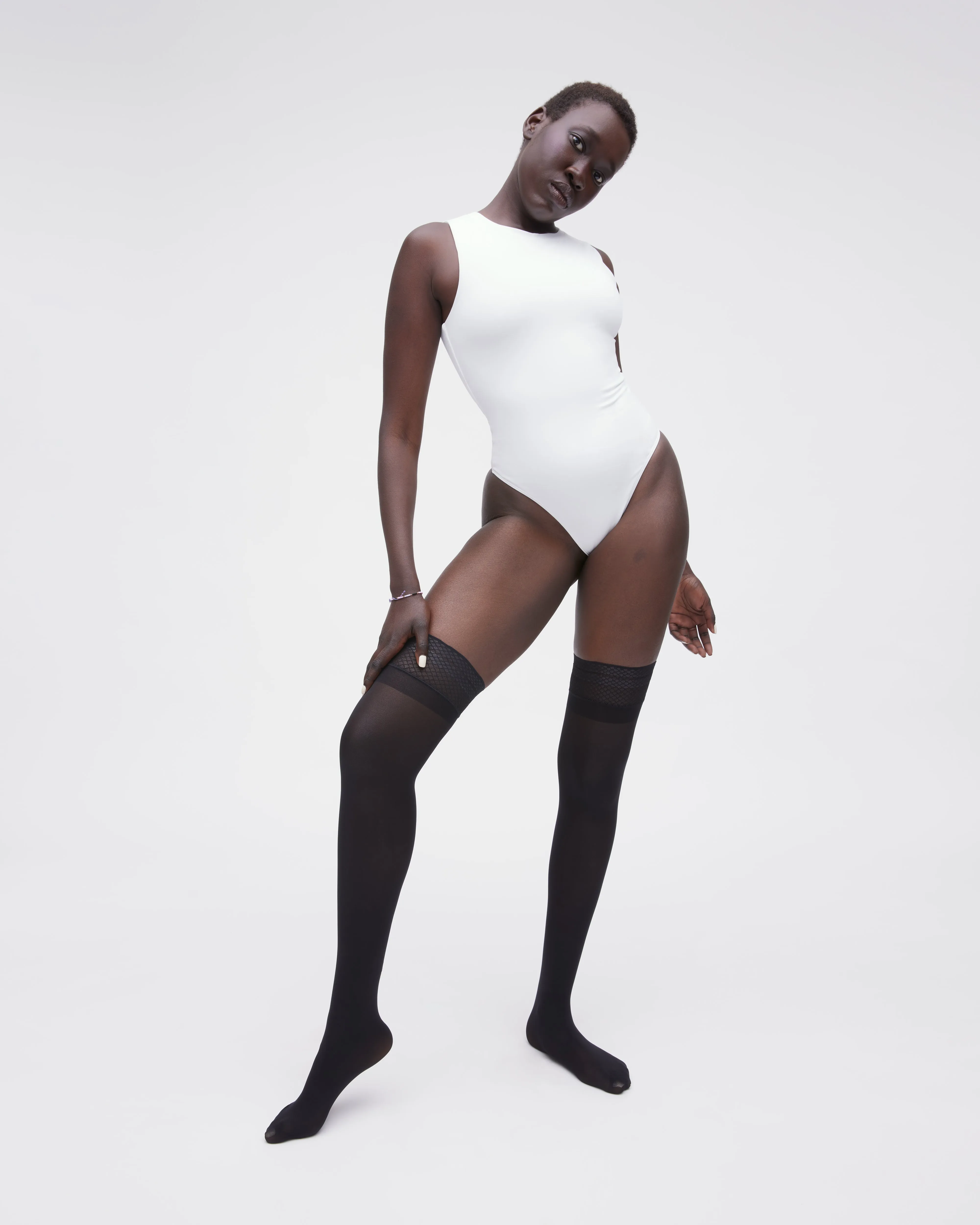 Sheer Rip-Resist Thigh Highs sold by Sheertex product image thumbnail 3