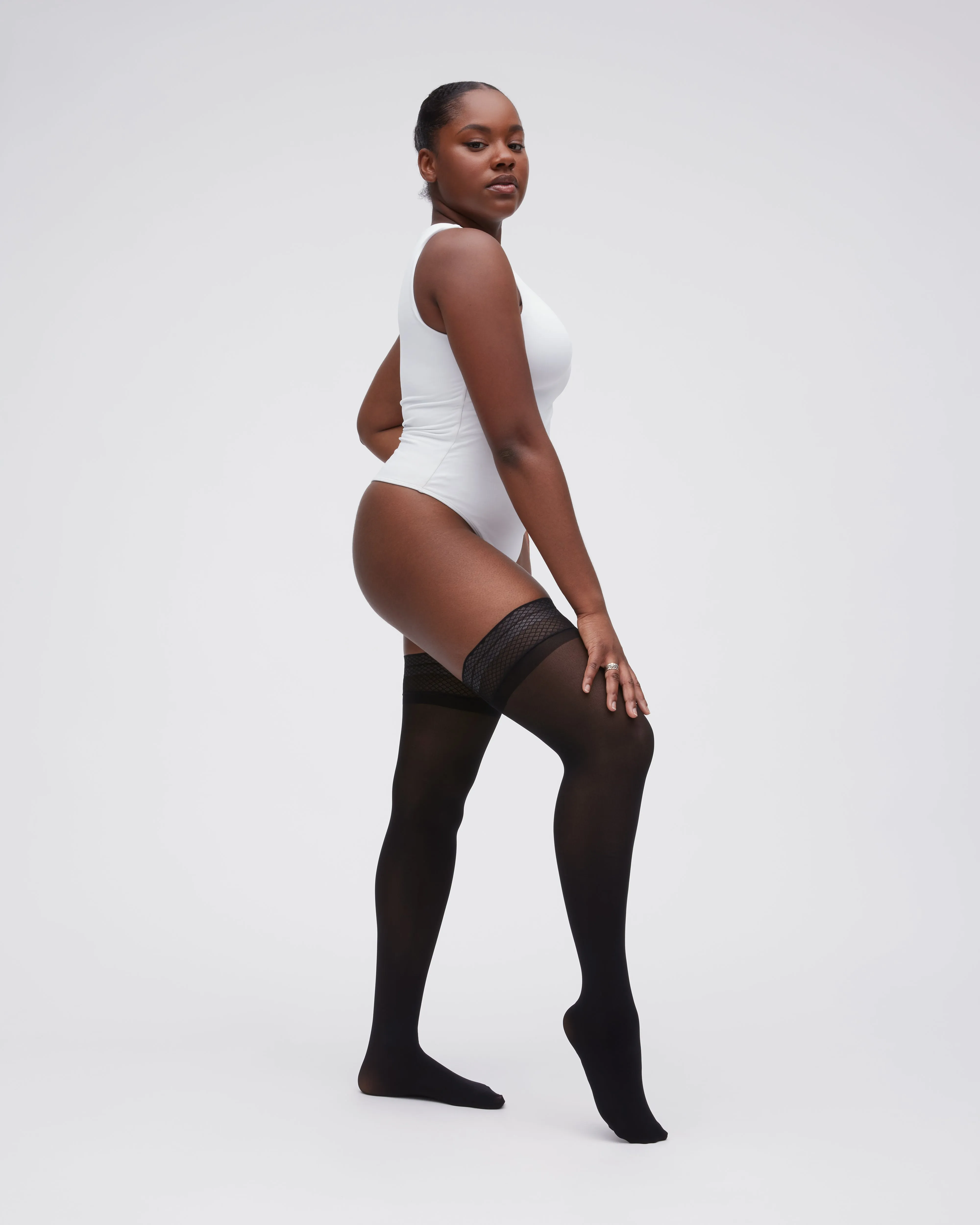 Sheer Rip-Resist Thigh Highs sold by Sheertex