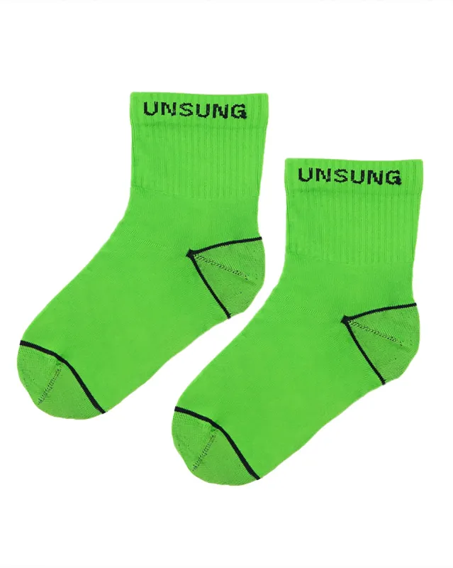 Wasabi Unsung Mini Crew Socks sold by Sheertex