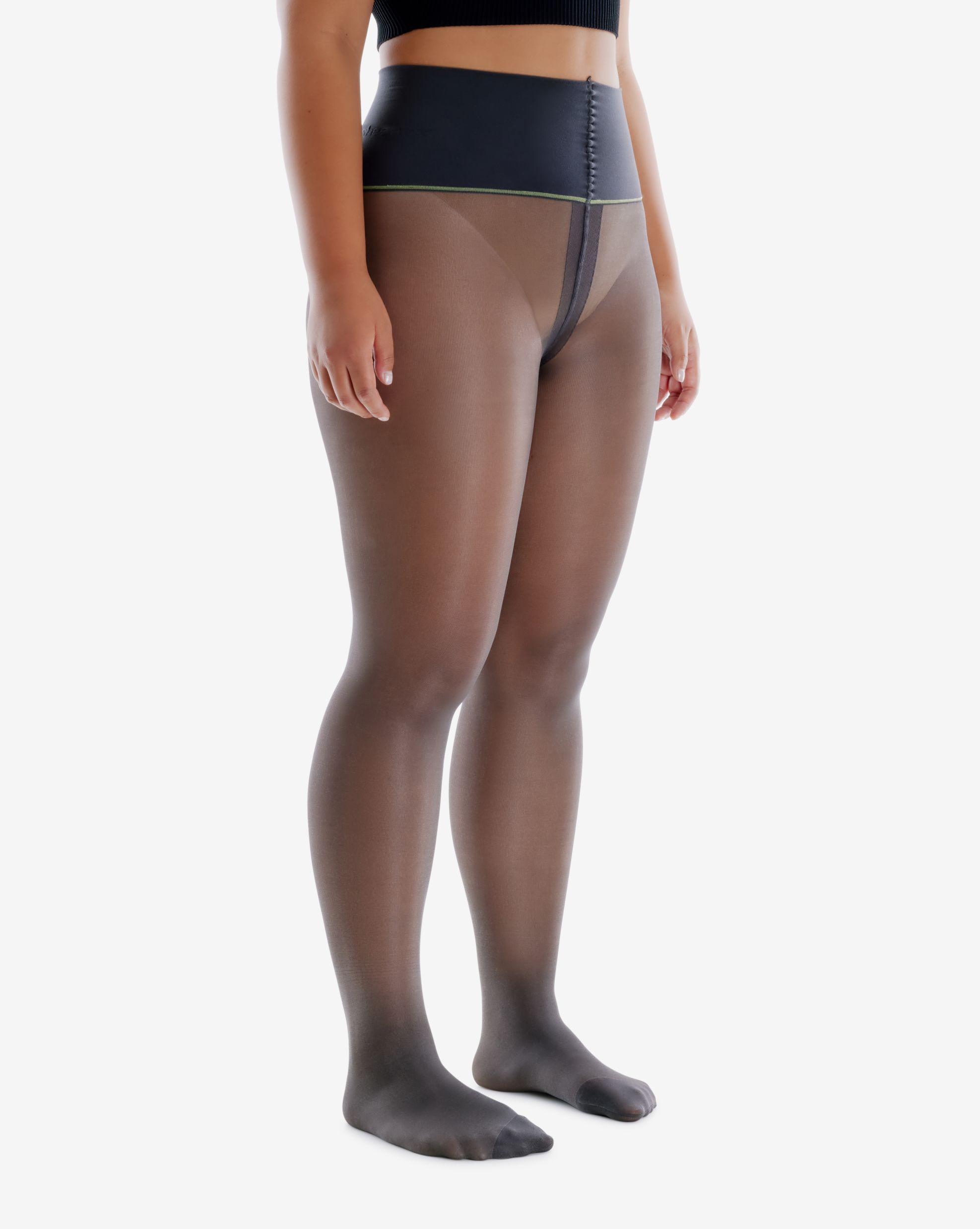 Dark Grey Classic Sheer Rip-Resist Tights sold by Sheertex