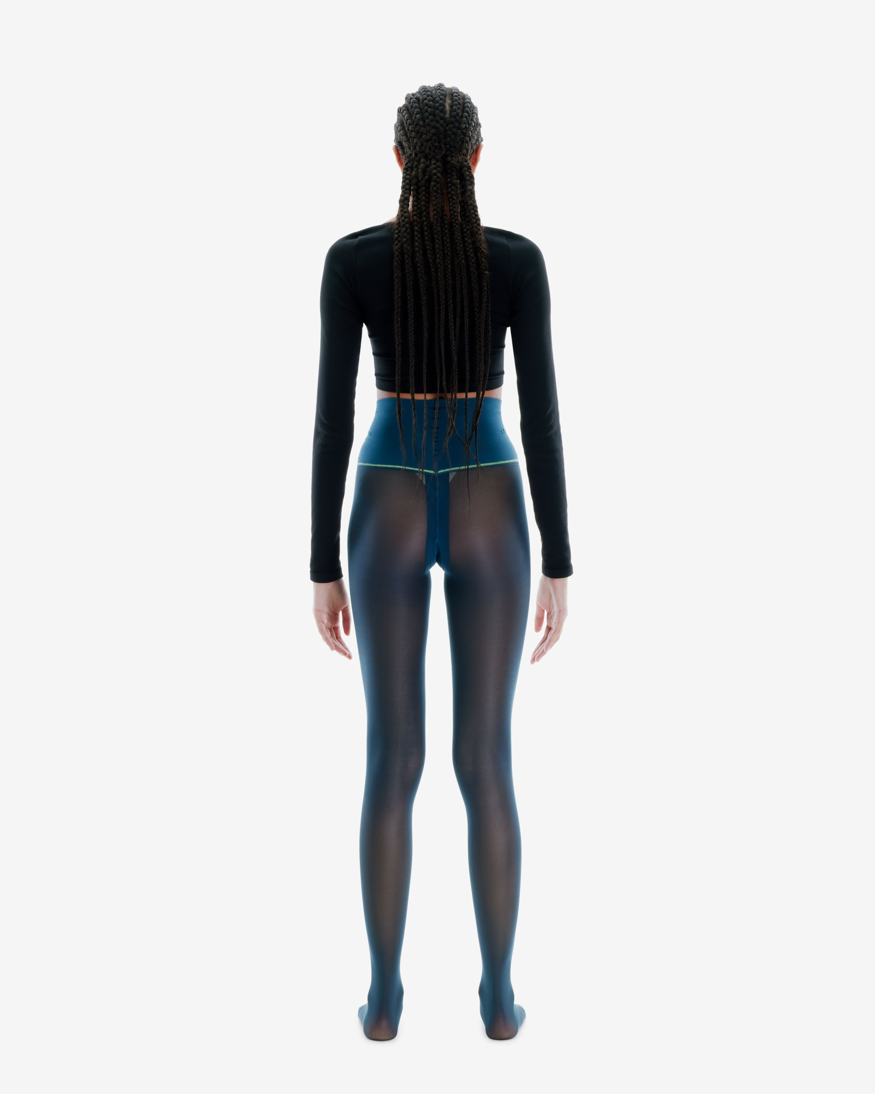 Deep Teal Classic Sheer Rip-Resist Tights sold by Sheertex product image thumbnail 5