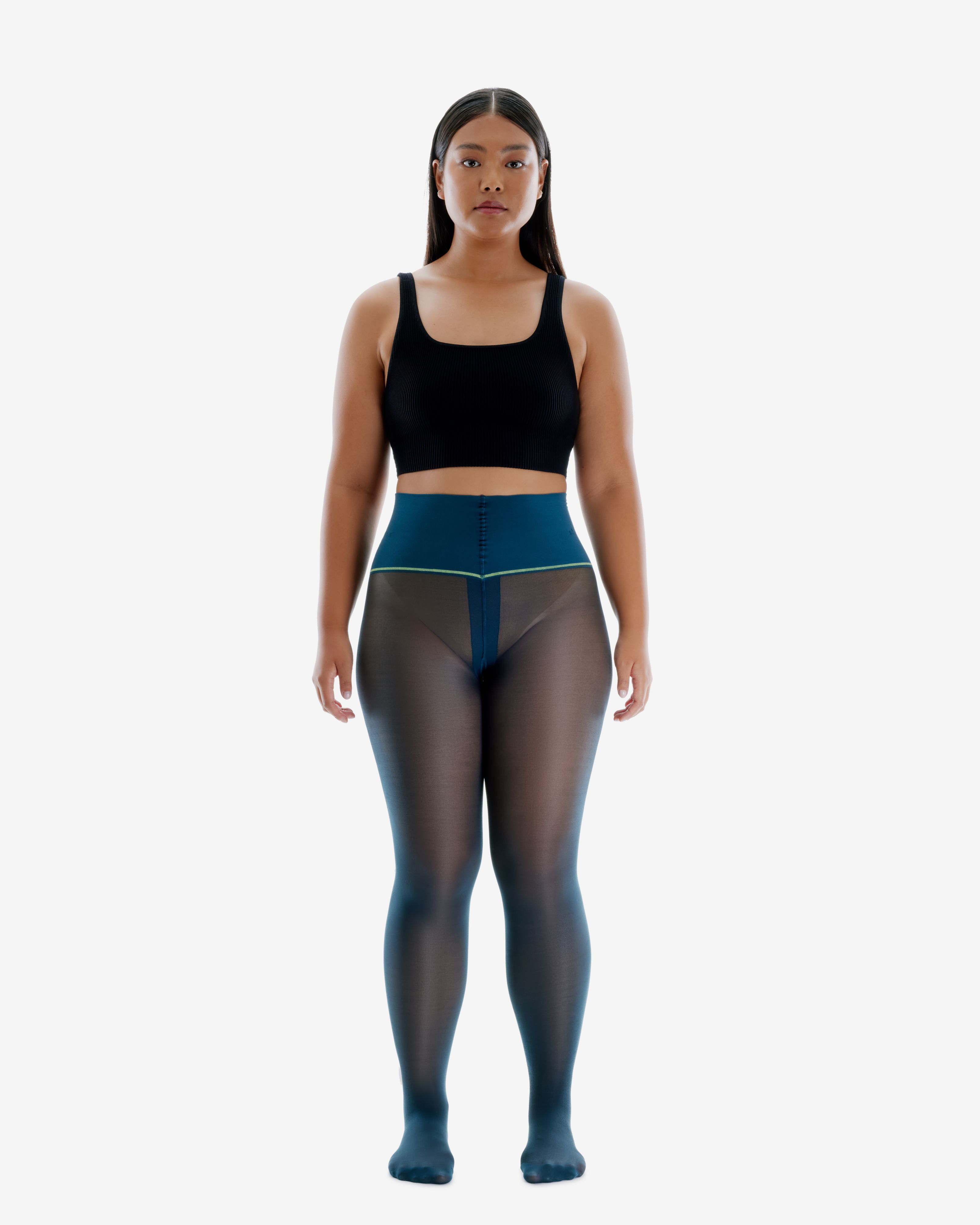 Deep Teal Classic Sheer Rip-Resist Tights sold by Sheertex product image thumbnail 6