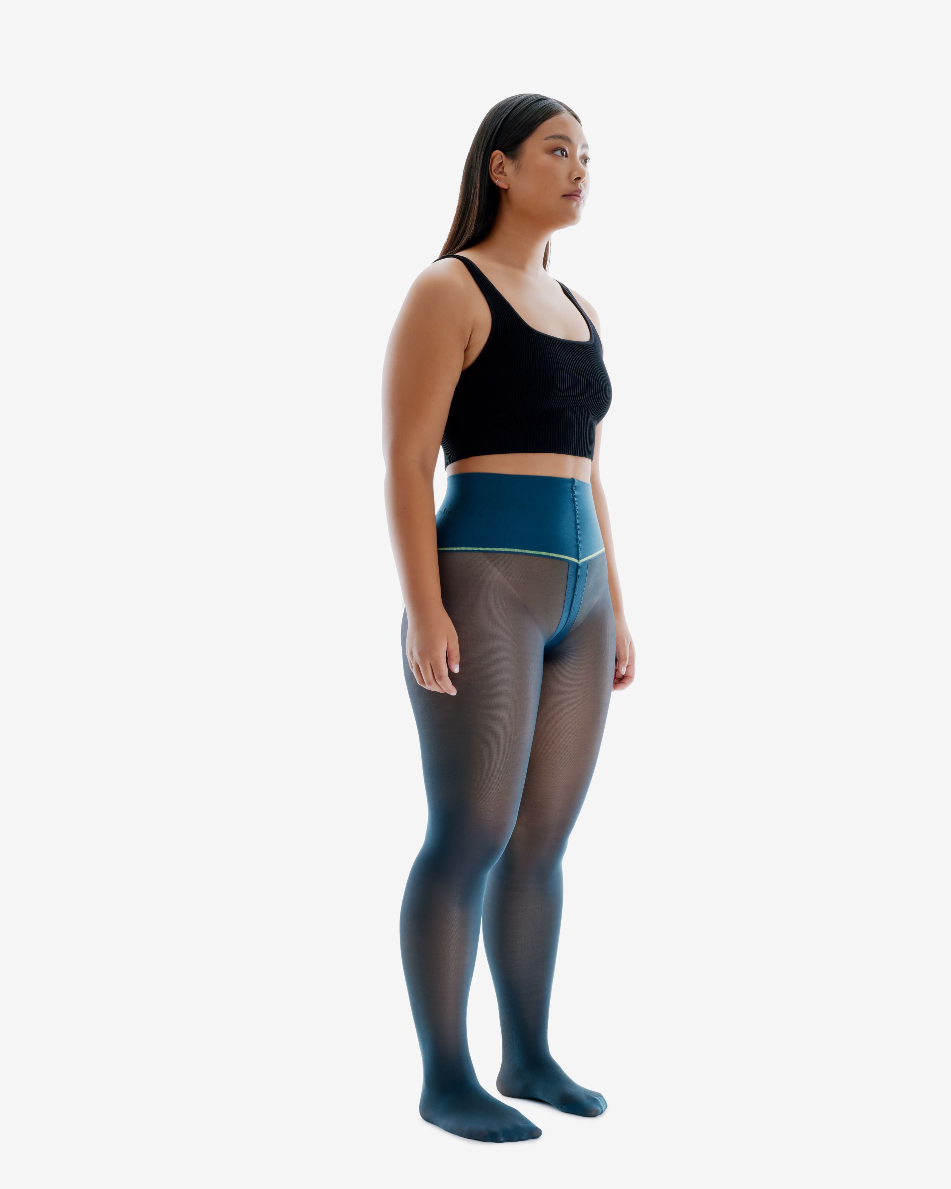 Deep Teal Classic Sheer Rip-Resist Tights sold by Sheertex product image thumbnail 7