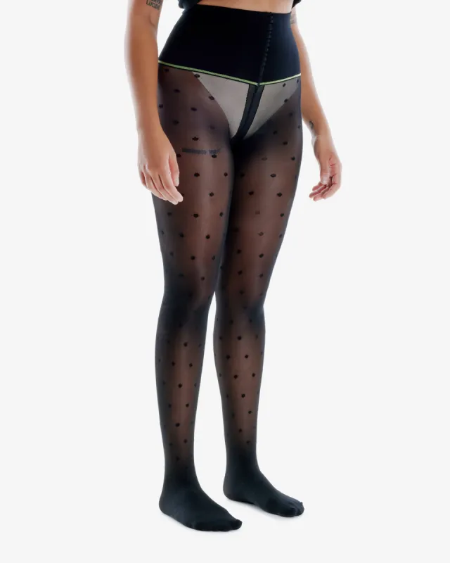 Polka Dot Sheer Rip-Resist Tights sold by Sheertex