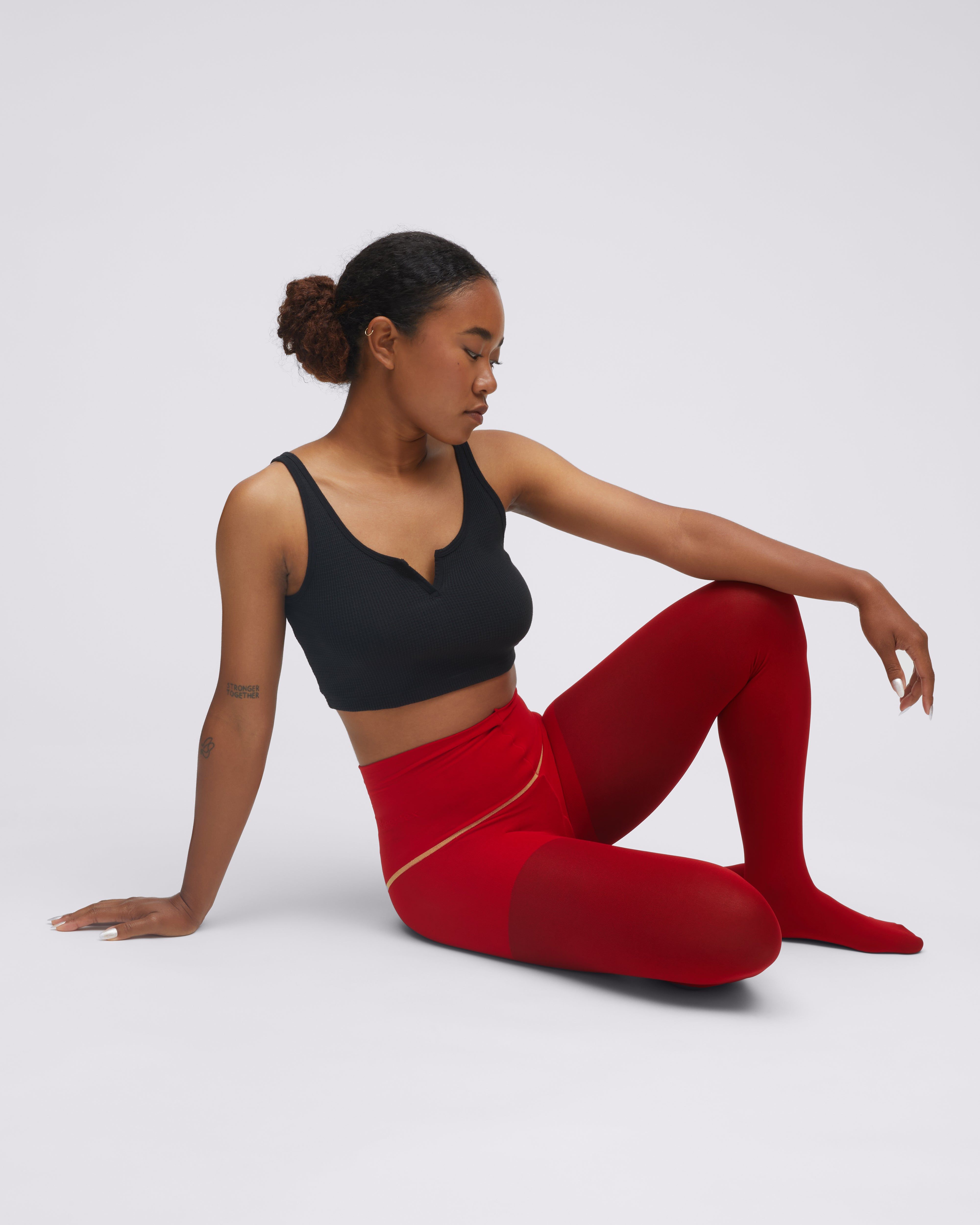 Wine Semi Opaque Rip-Resist Tights sold by Sheertex product image thumbnail 3