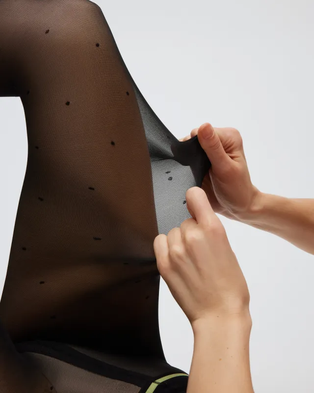 Mini Dot Sheer Rip-Resist Tights sold by Sheertex