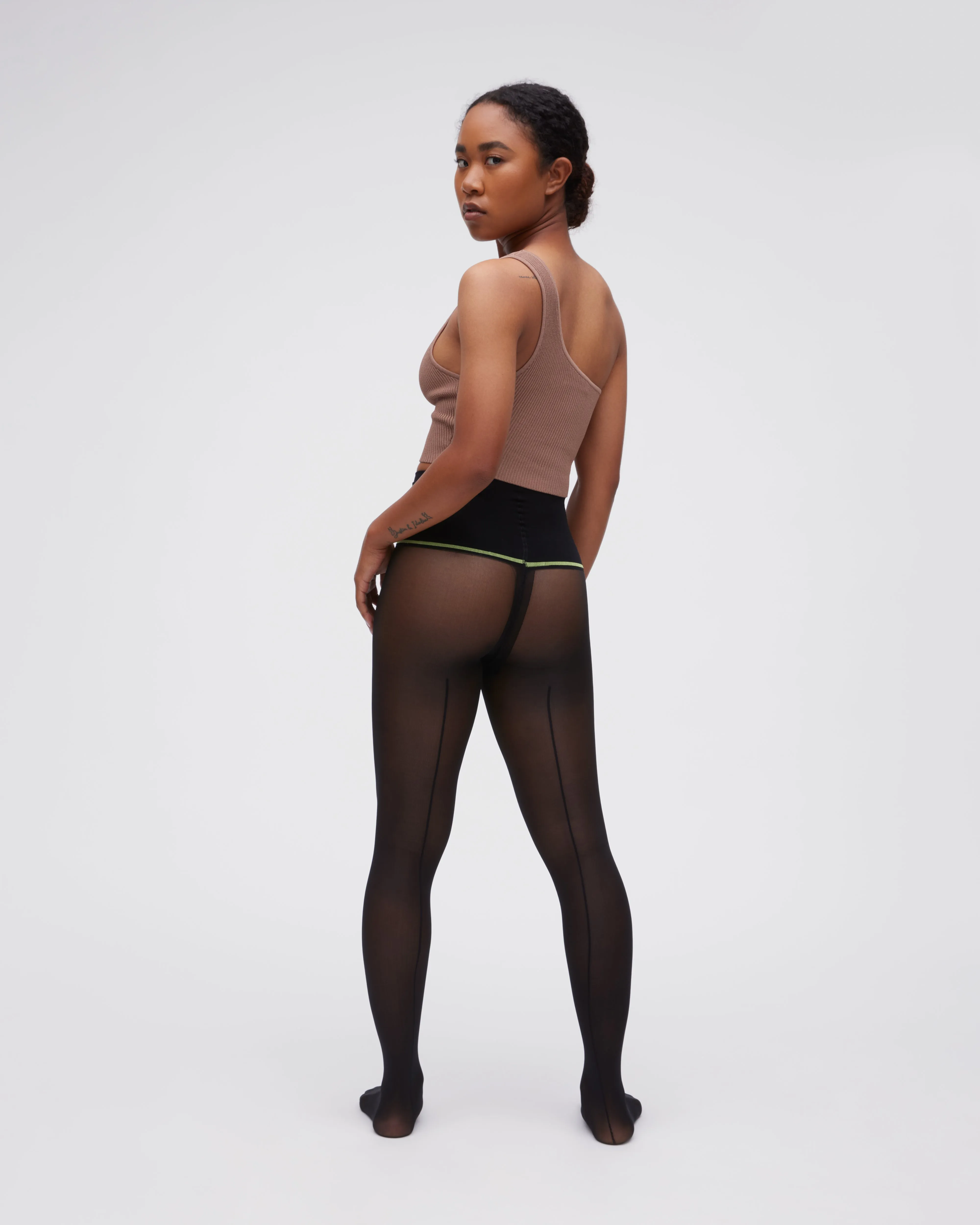 Backseam Super Sheer Rip-Resist Tights sold by Sheertex product image thumbnail 2